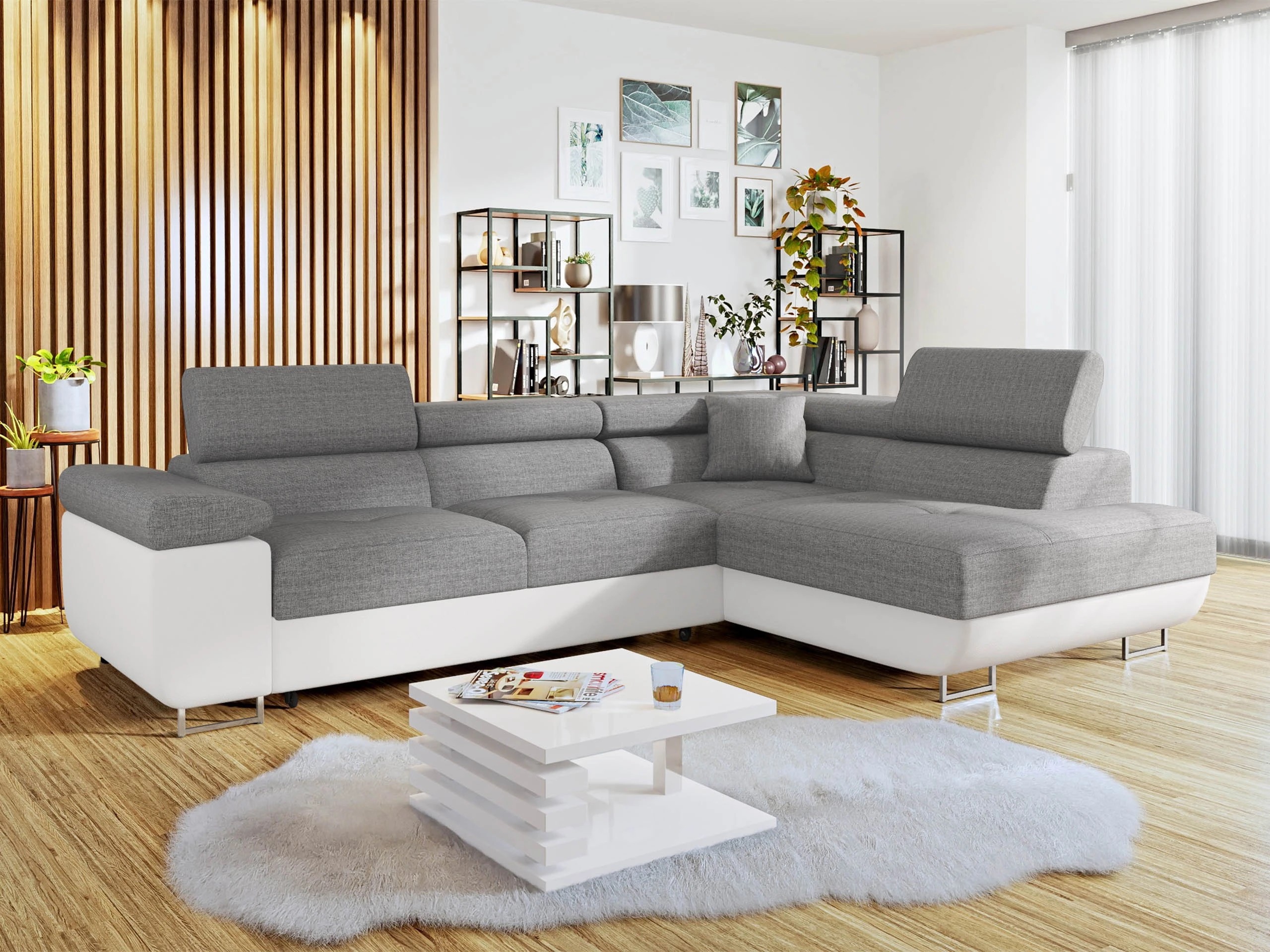 Ъглов диван Comfivo Vinetum (Soft 017 + Lux 05)