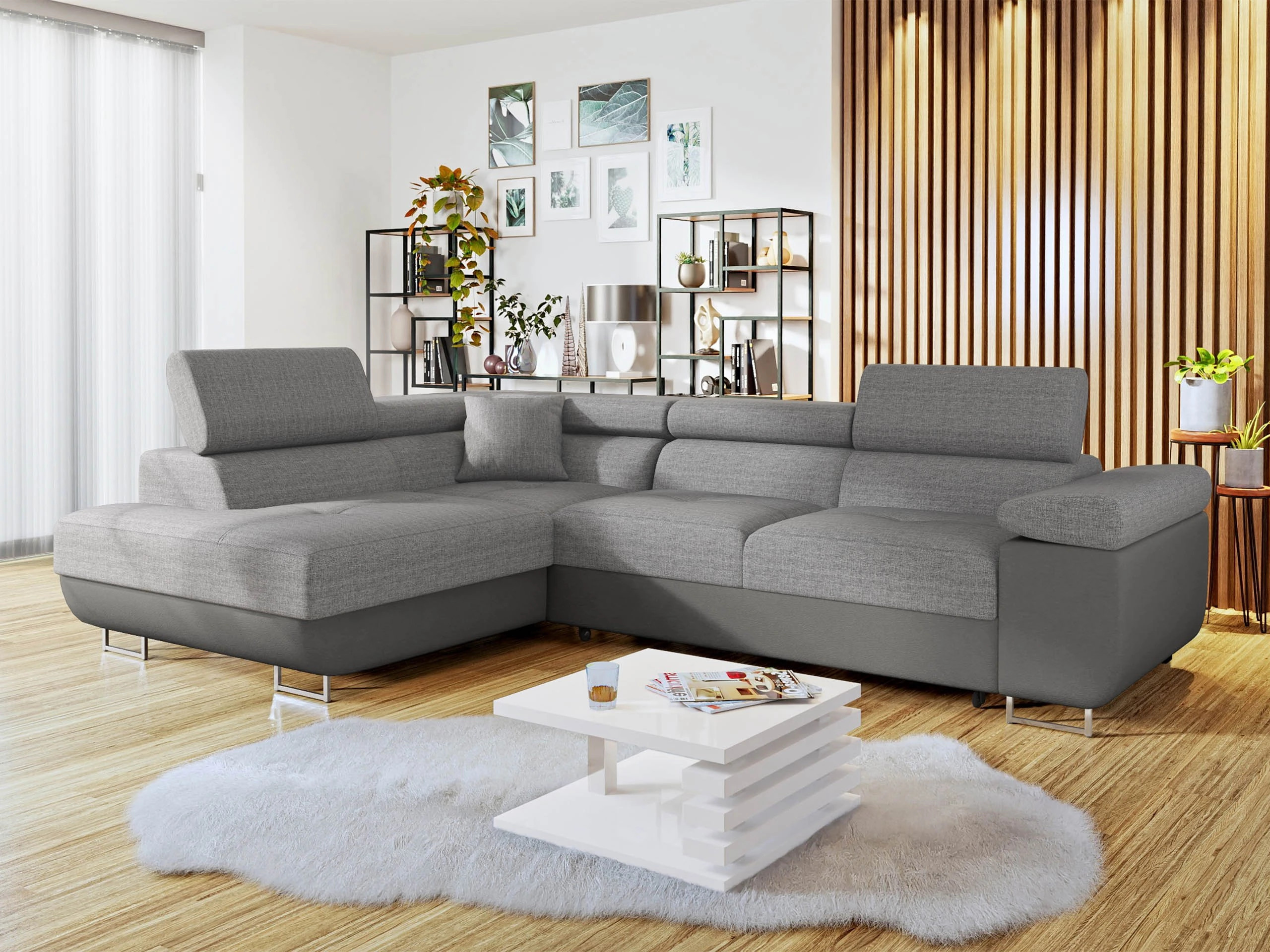 Ъглов диван Comfivo Vinetum (Soft 029 + Lux 05)