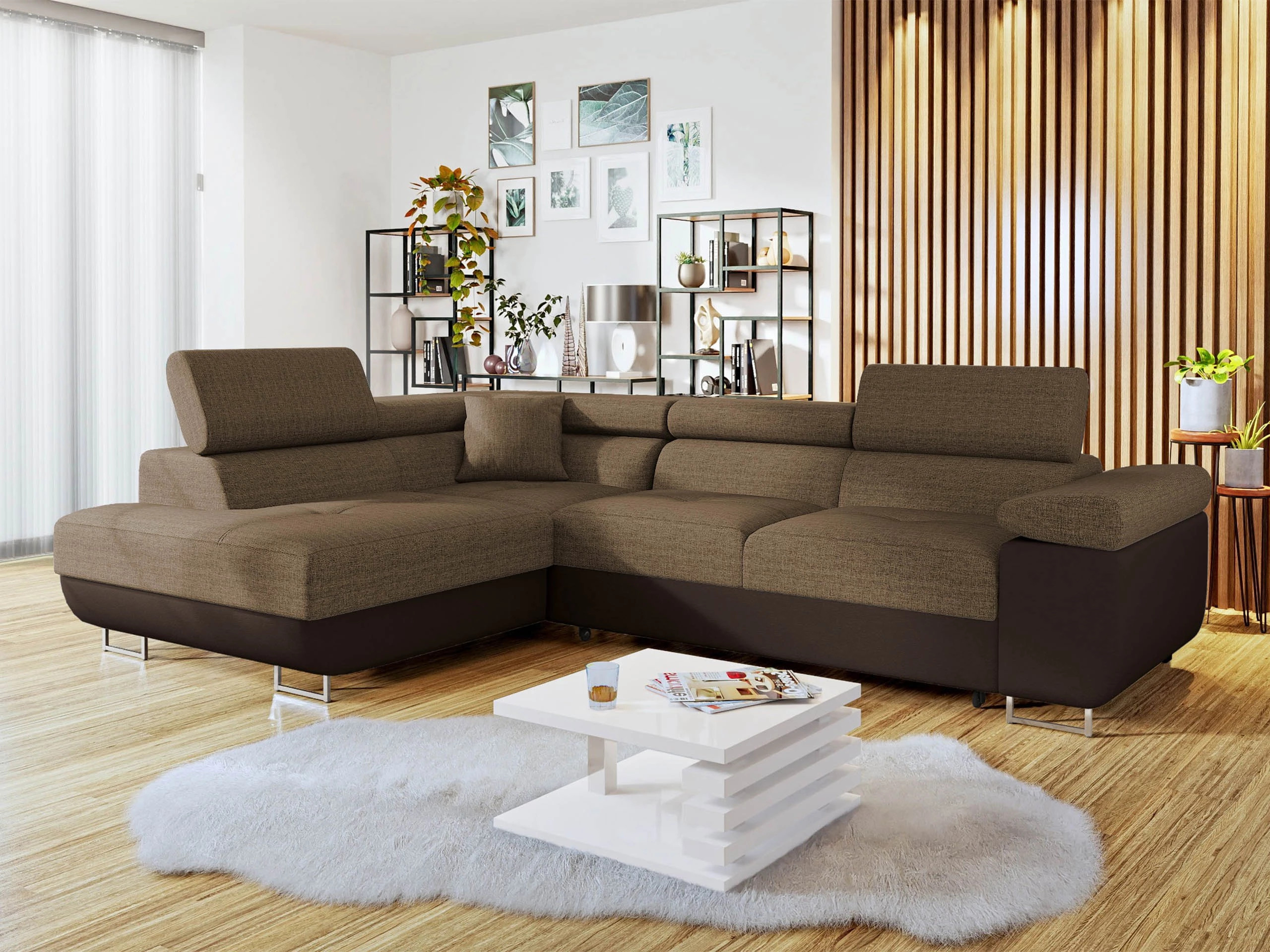 Ъглов диван Comfivo Vinetum (Soft 066 + Lux 03)