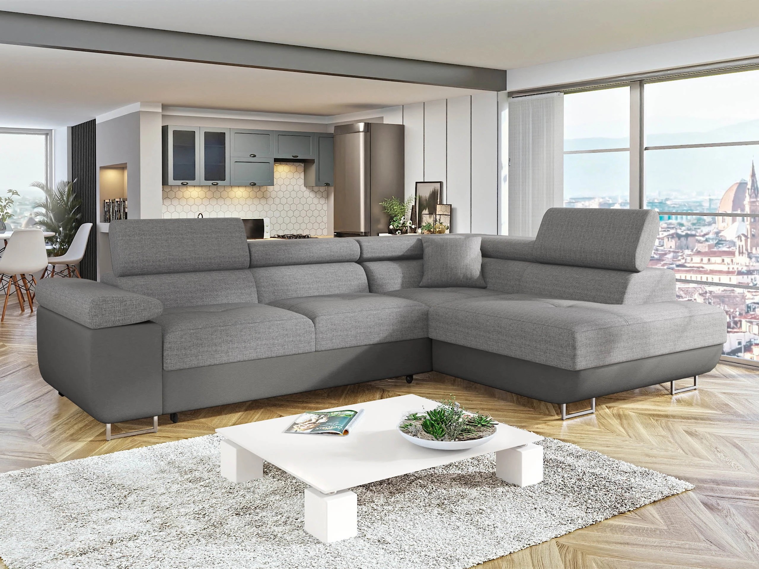 Ъглов диван Comfivo Vinetum (Soft 029 + Lux 05)