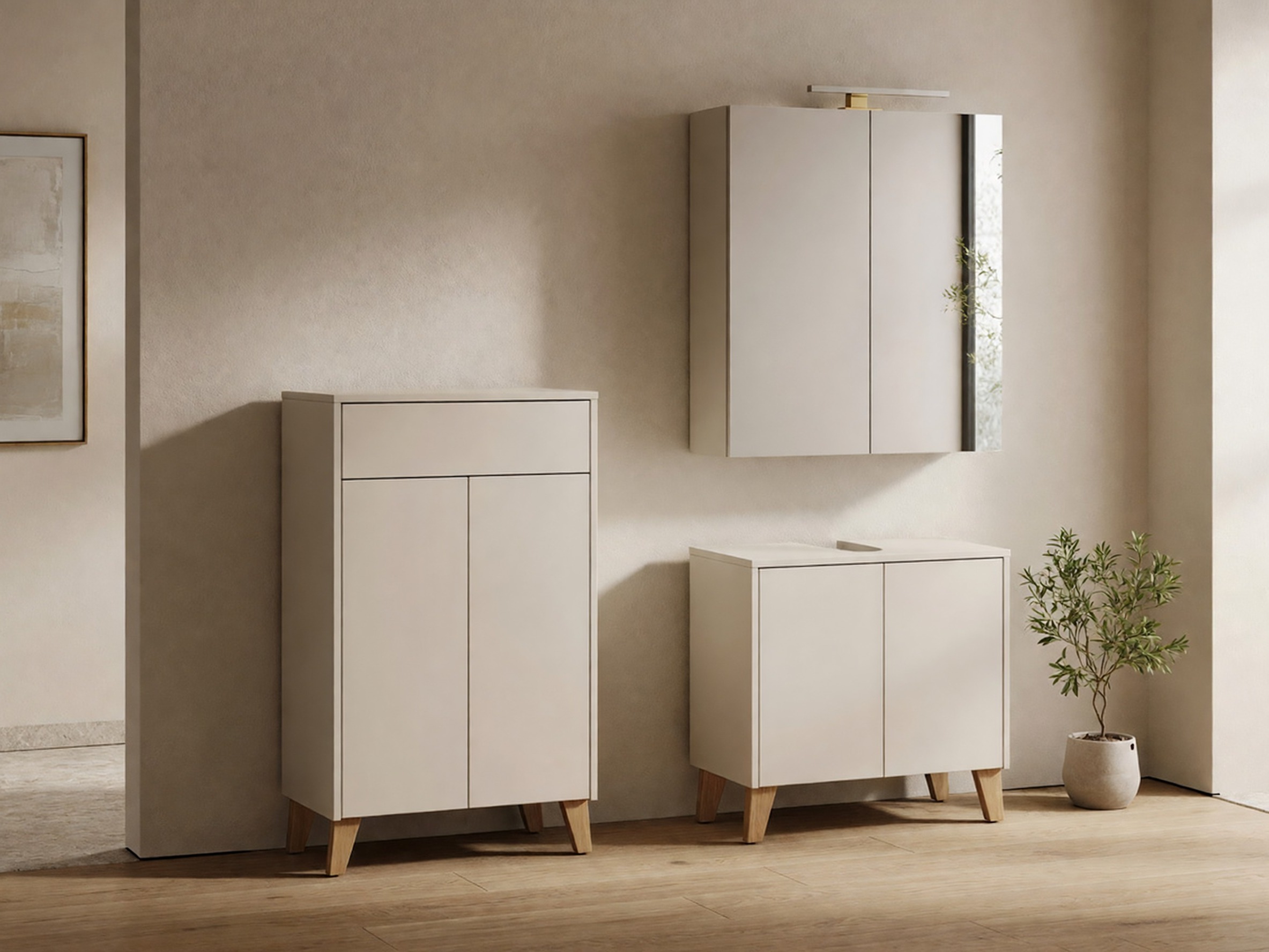 Стоящ шкаф за баня Voseri 102