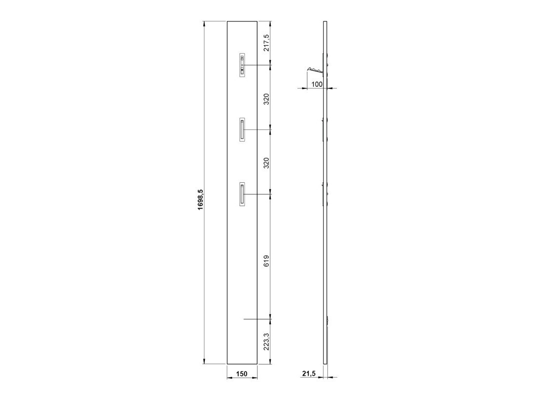 Комплект за антре Levfena 103 (Кашмир + Navarra дъб + Бял)