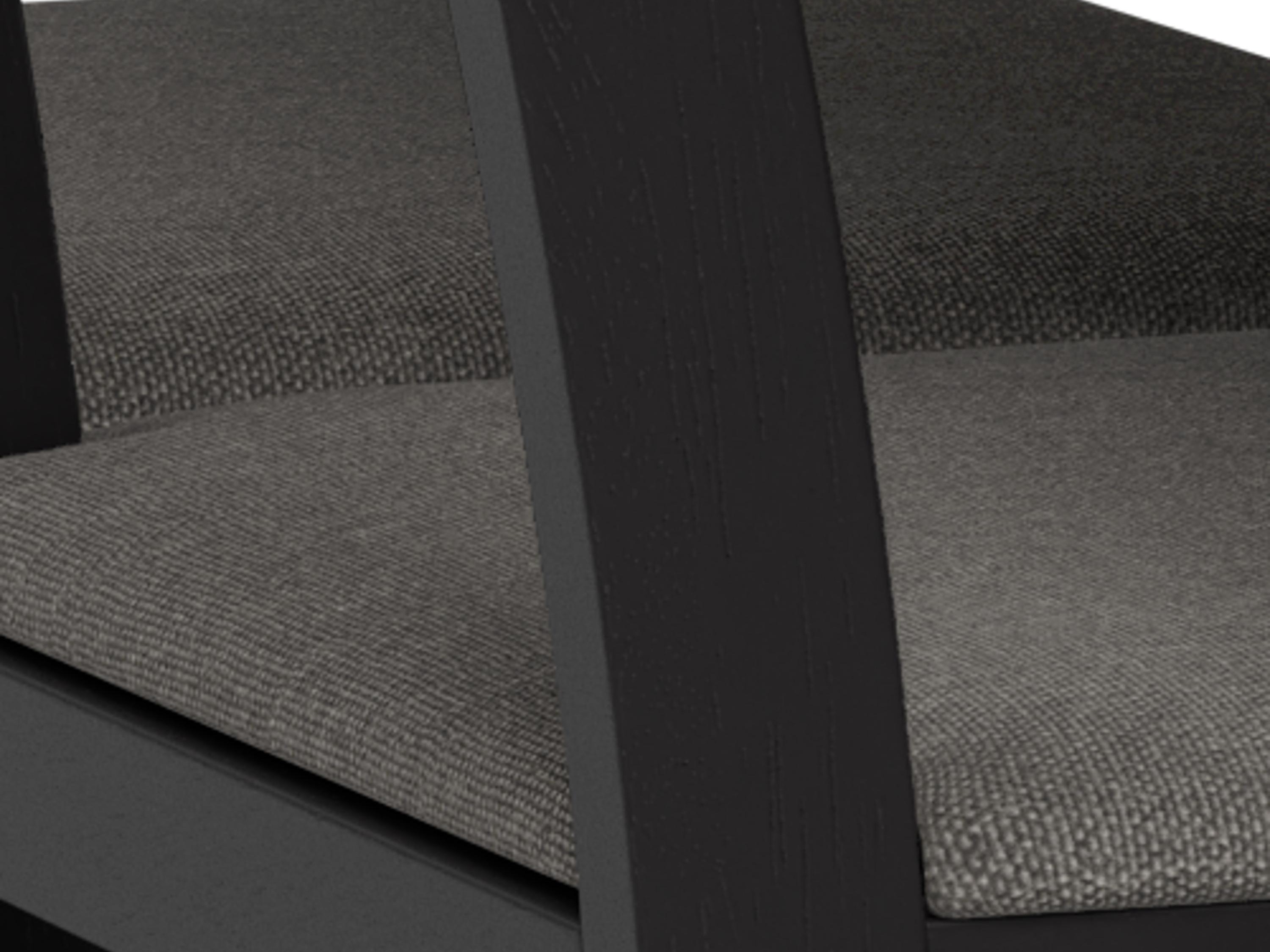 Маса и столове за трапезария Norsica 857 (Черен + Светло сив)