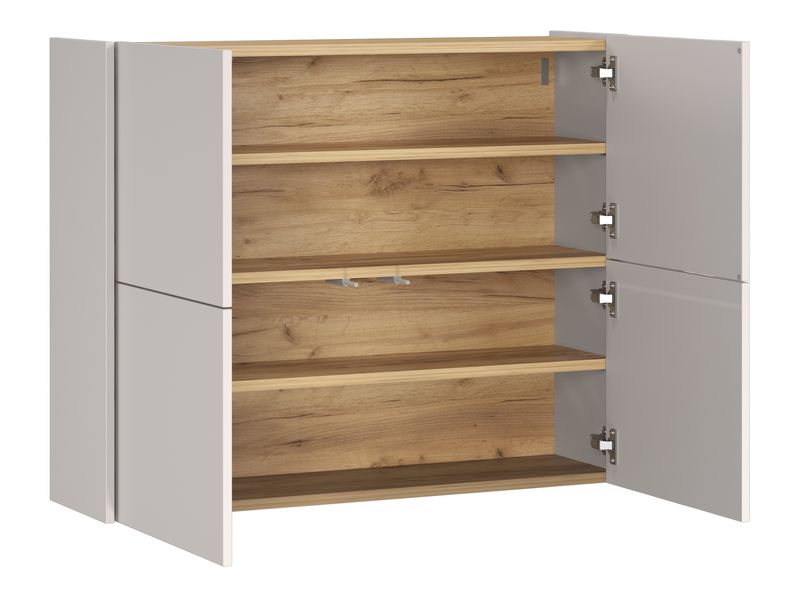 Шкаф за обувки Levfena 101 (Кашмир + Navarra дъб)