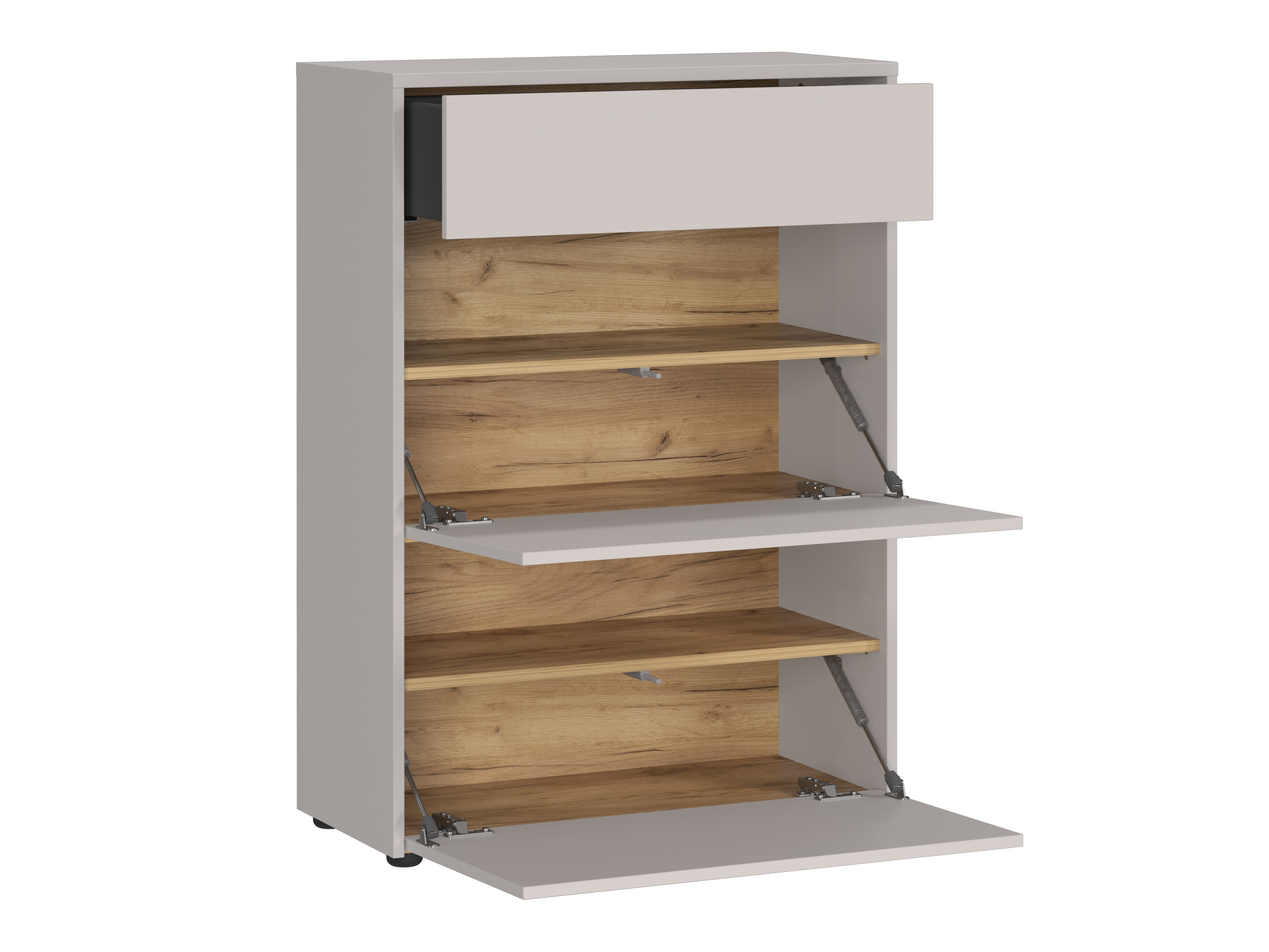 Шкаф за обувки Levfena 102 (Кашмир + Navarra дъб)