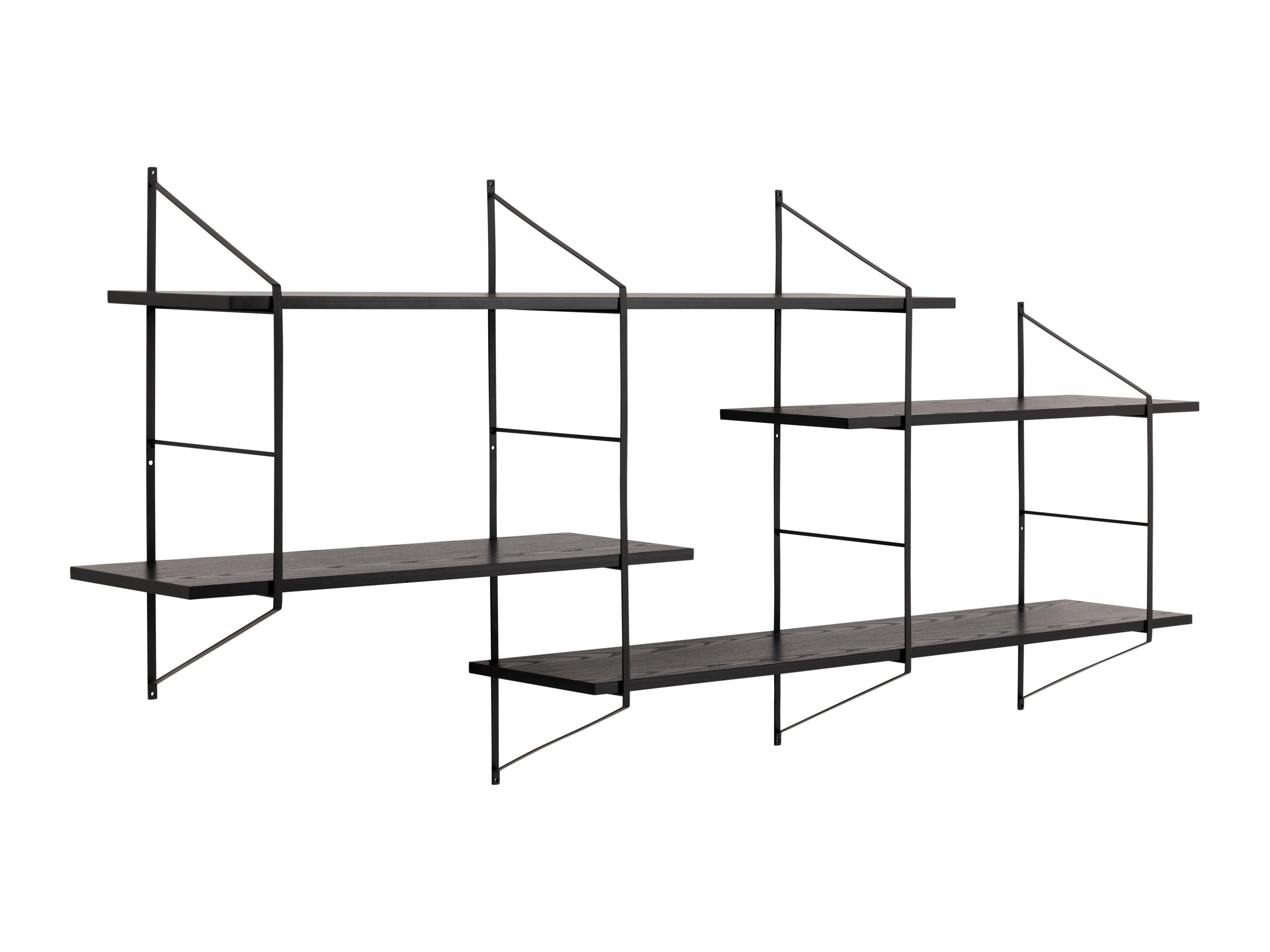 Стенна етажерка Norsica 447 (Черен)