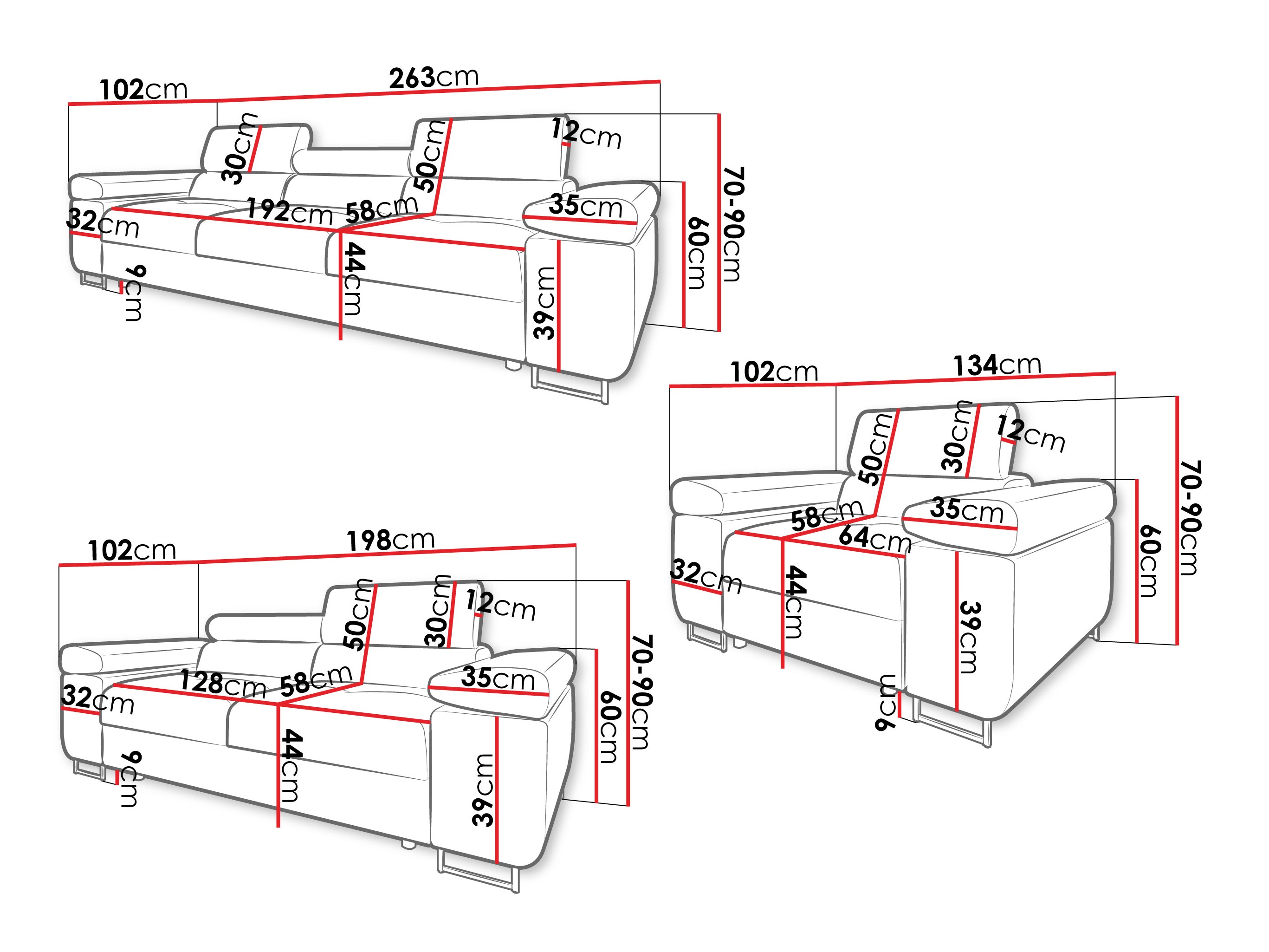 Комплект мека мебел Comfivo Vinetum (Margo 227.09)