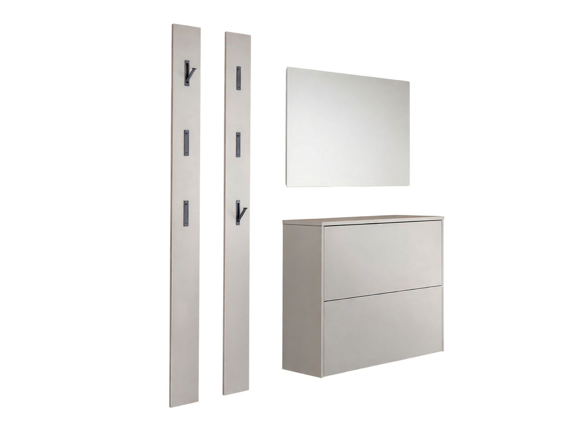 Комплект за антре Levfena 103 (Кашмир + Navarra дъб + Бял)