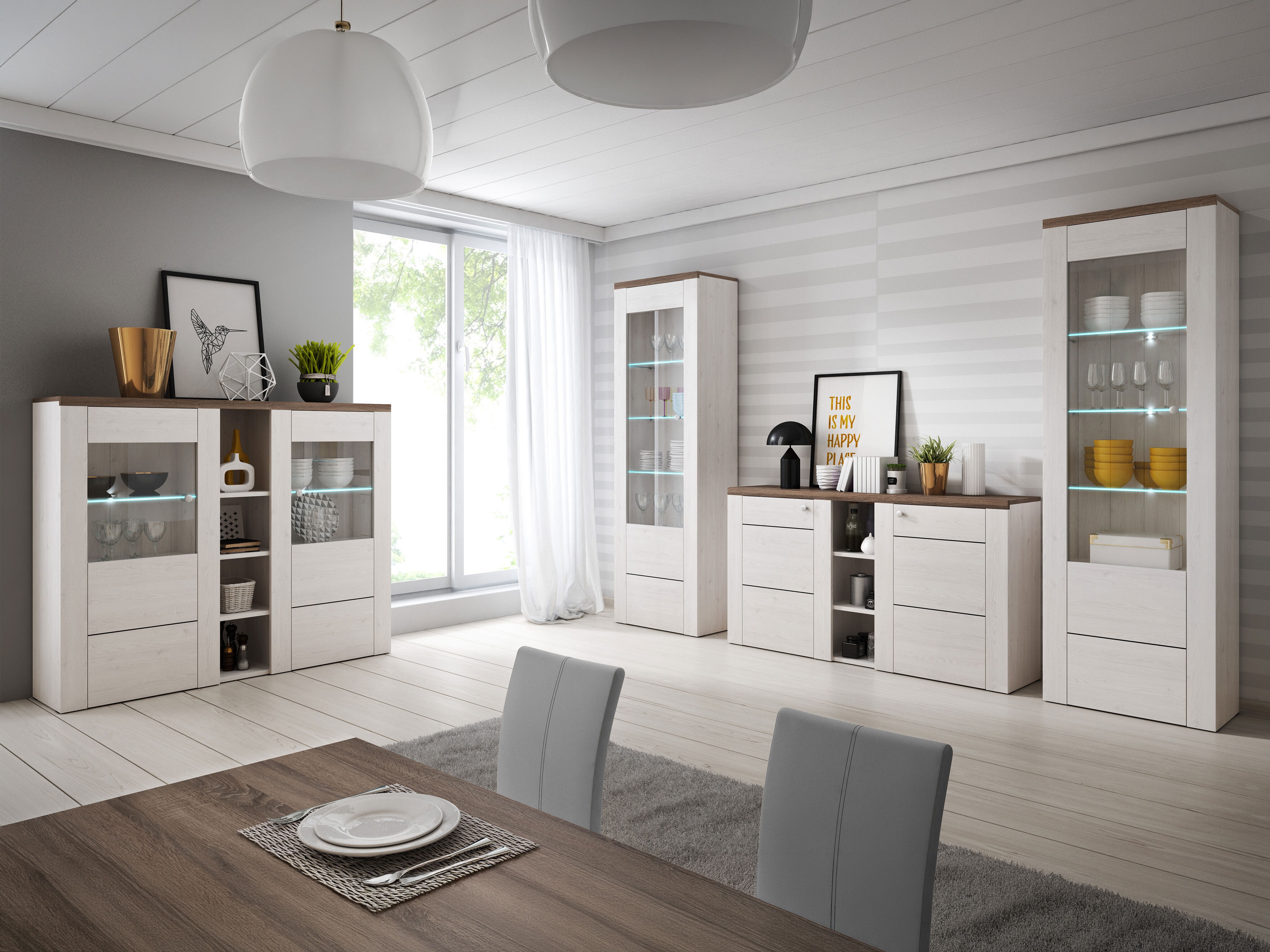 Шкаф Salelbo 105 (Sibu лиственица + Трюфел дъб)