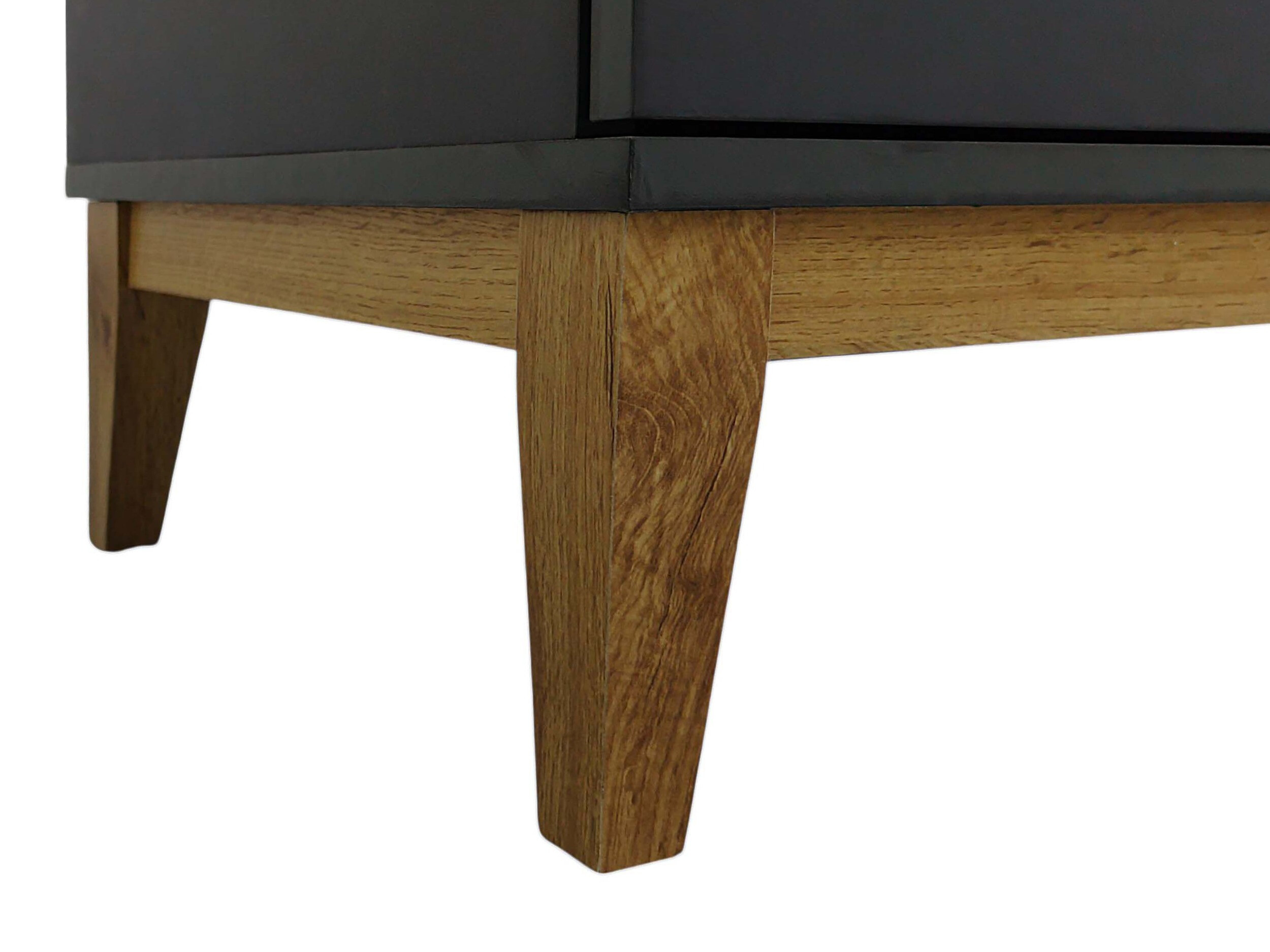 ТВ шкаф Felmelo 100 (Сив + Дъб уотан)