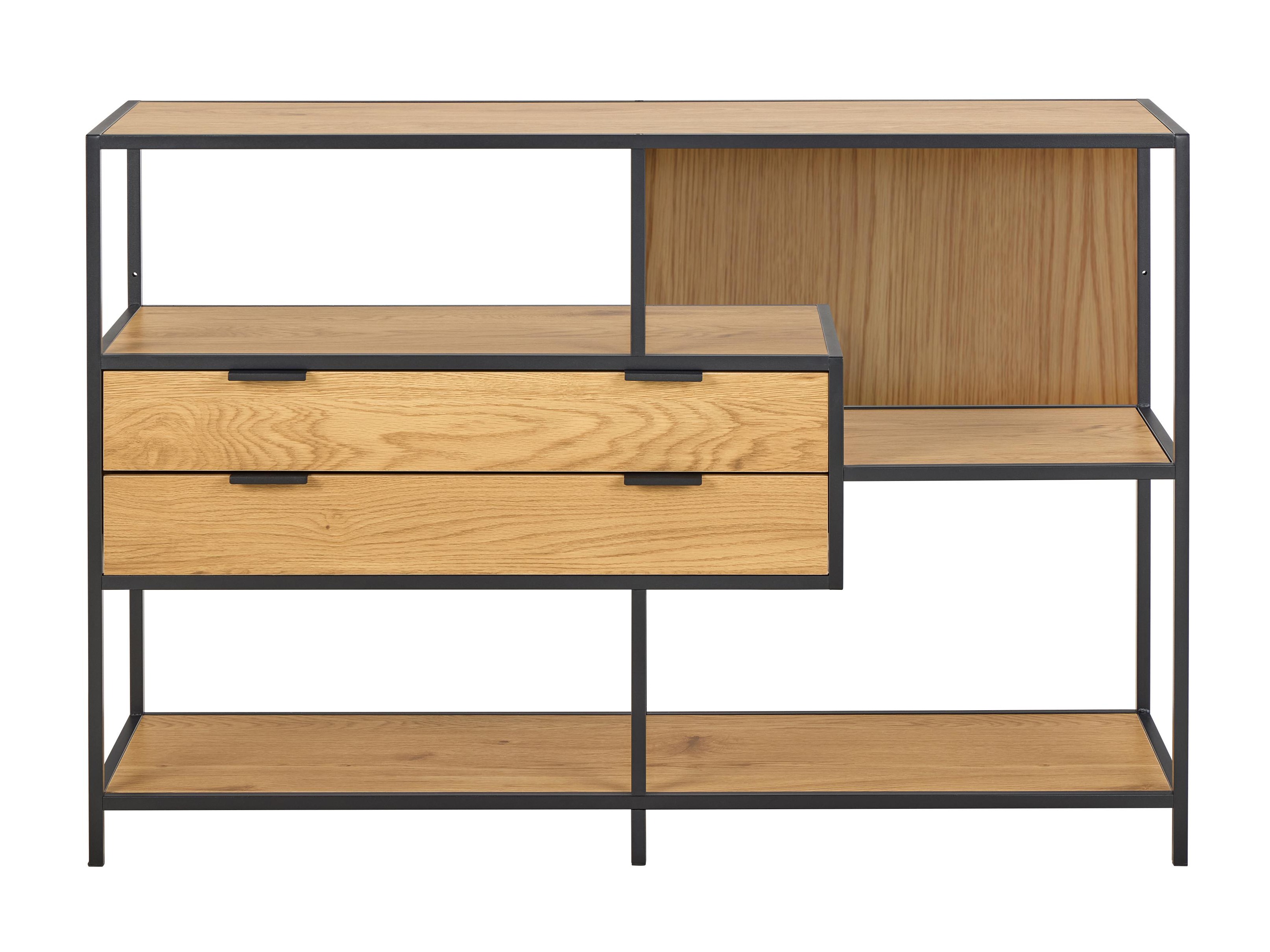 Етажерка Norsica Sevferi 183 (Черен + Див дъб)