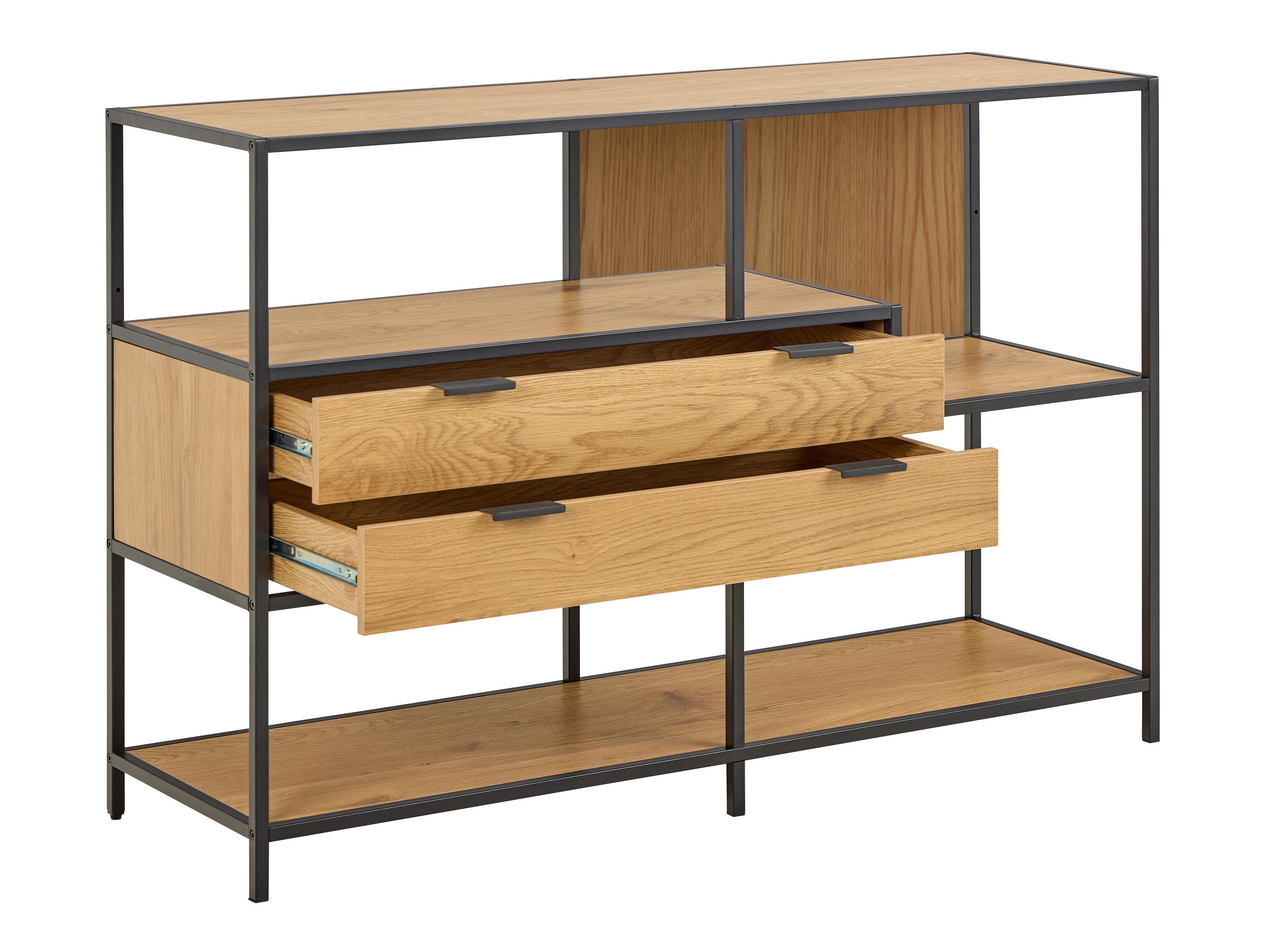 Етажерка Norsica Sevferi 183 (Черен + Див дъб)