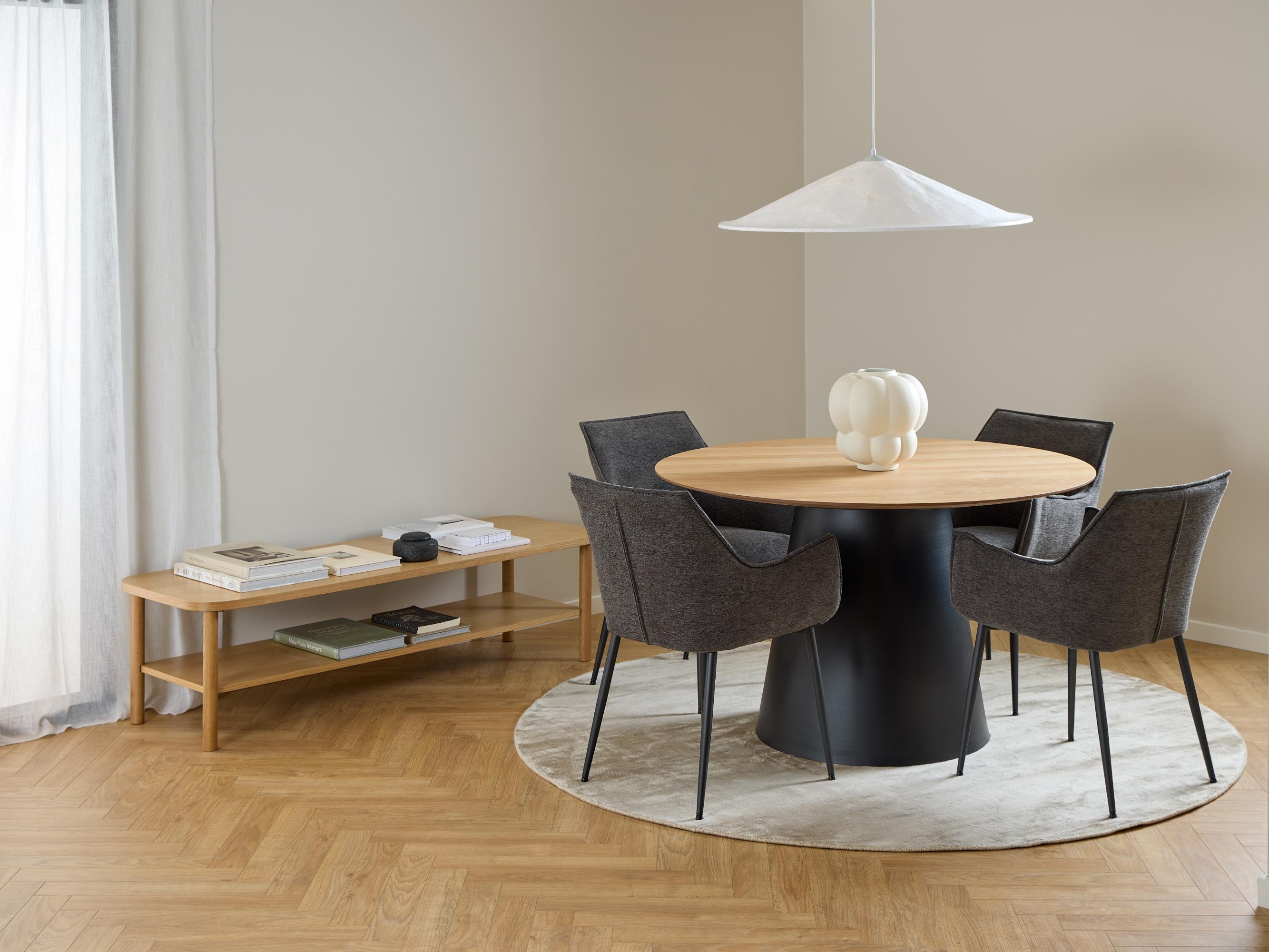 Маса Norsica 909 (Черен + Дъб)