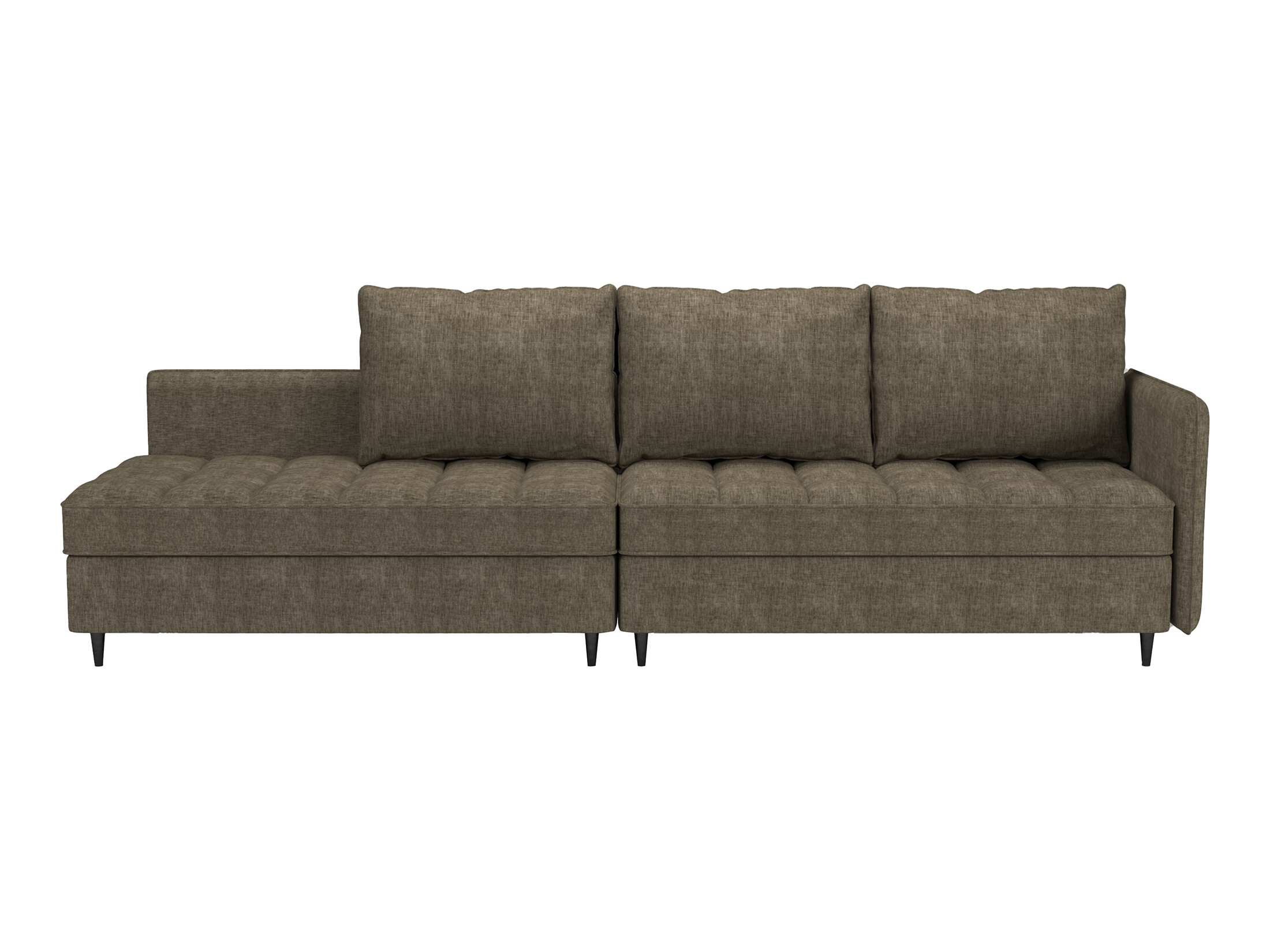 Ъглов диван Denton 1529 (Кафяв)