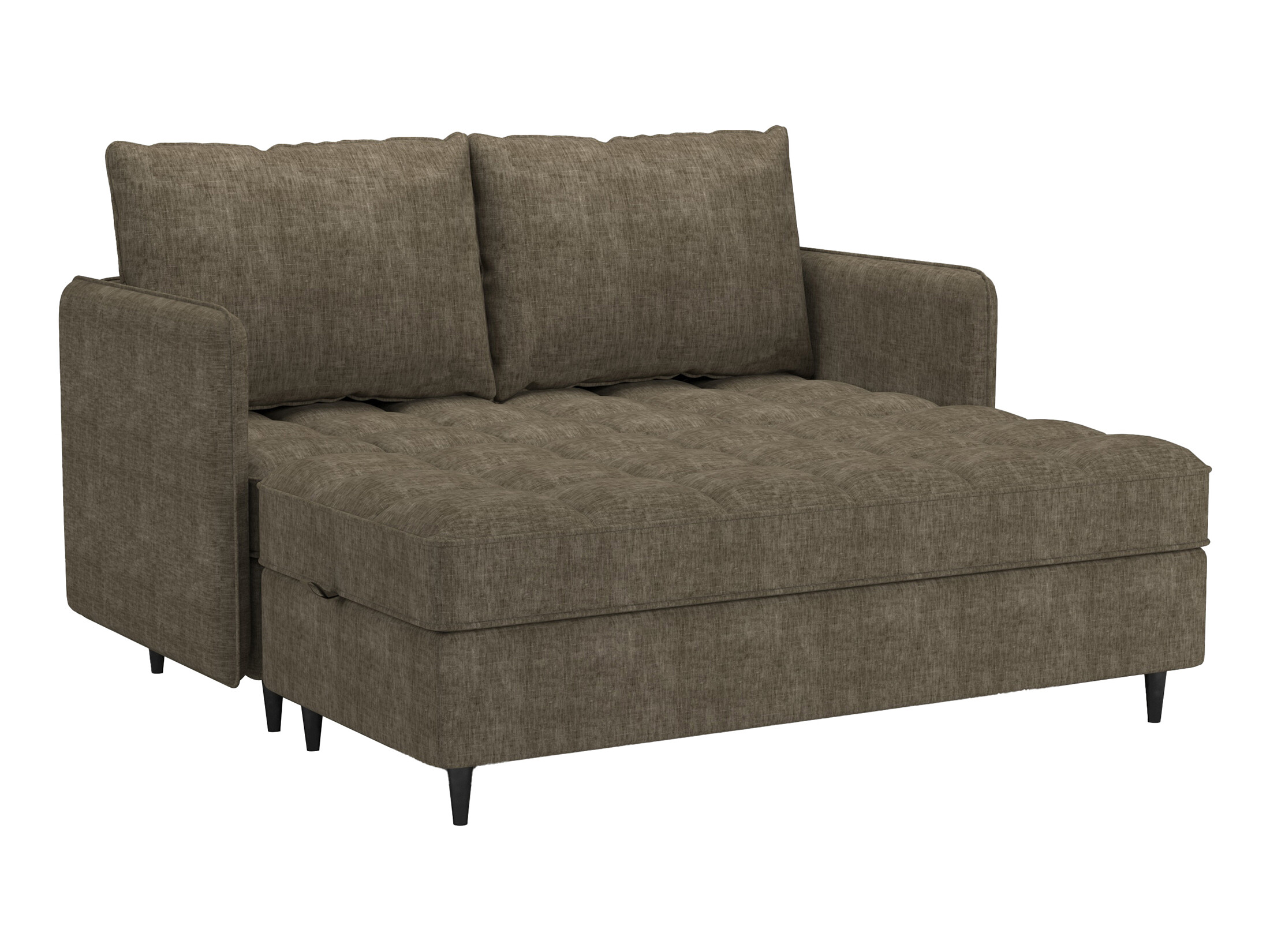 Ъглов диван Denton 1529 (Кафяв)