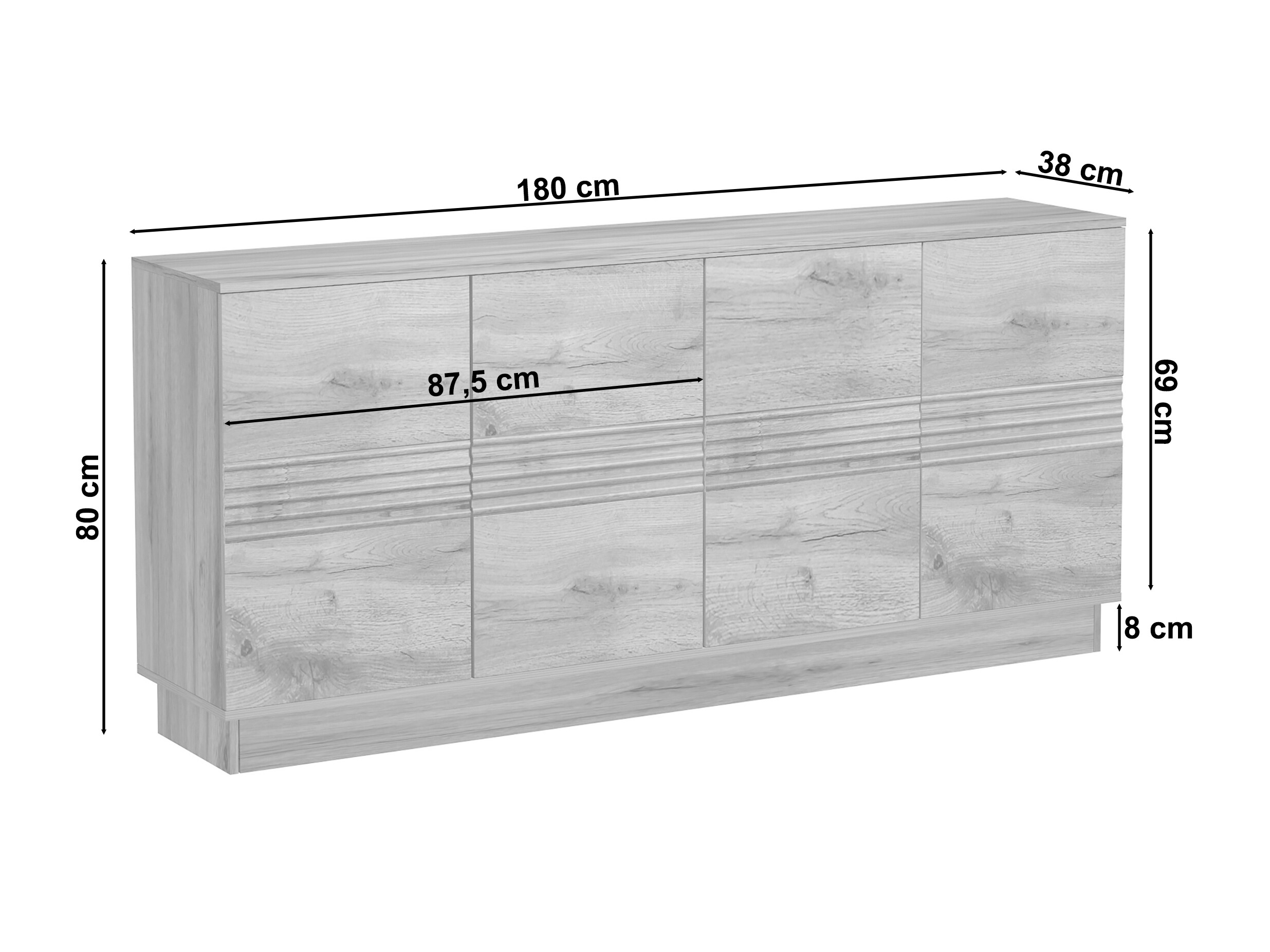 Шкаф Denton 1527 (Бял)