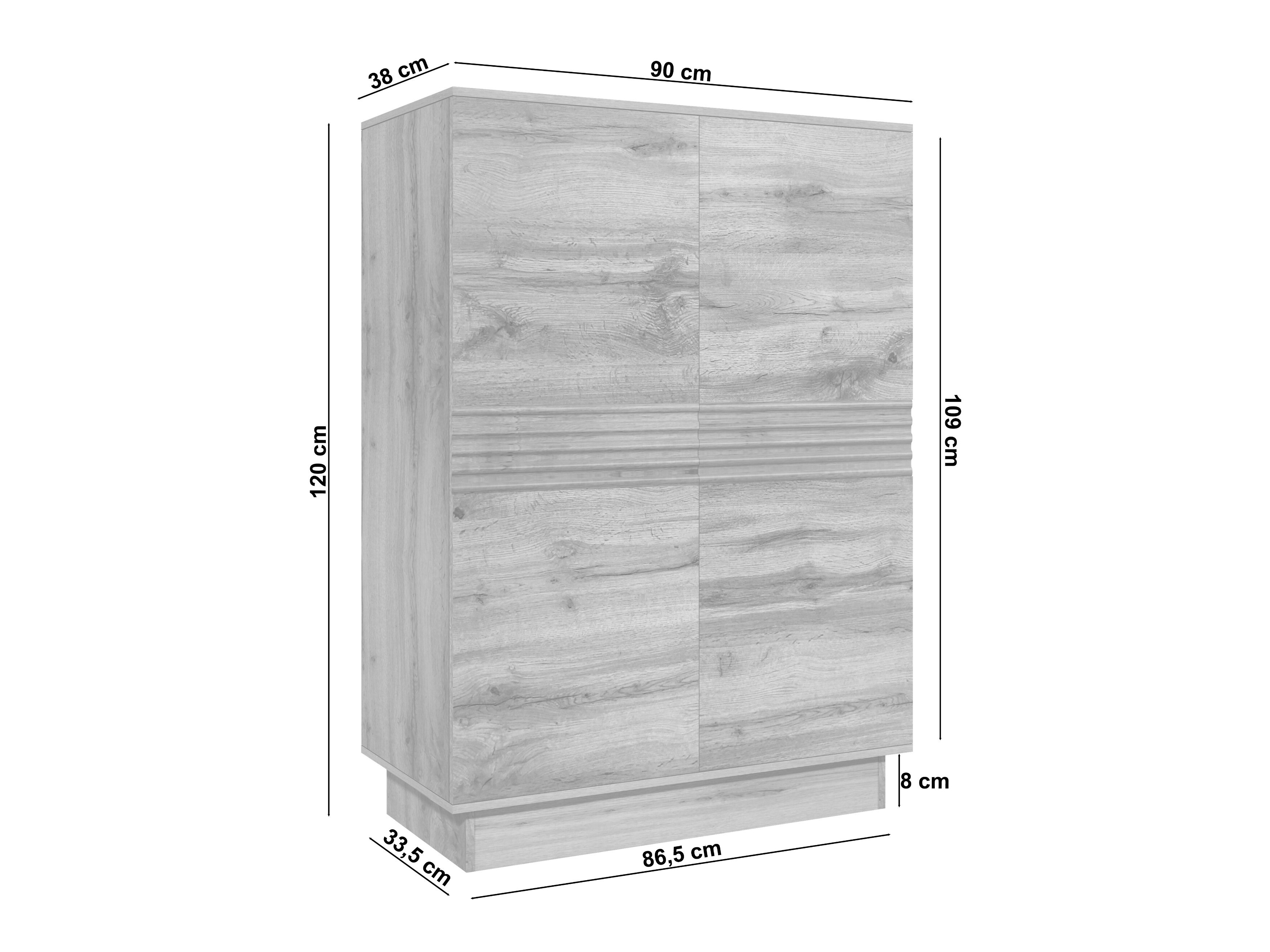 Шкаф Denton 1528 (Бял)