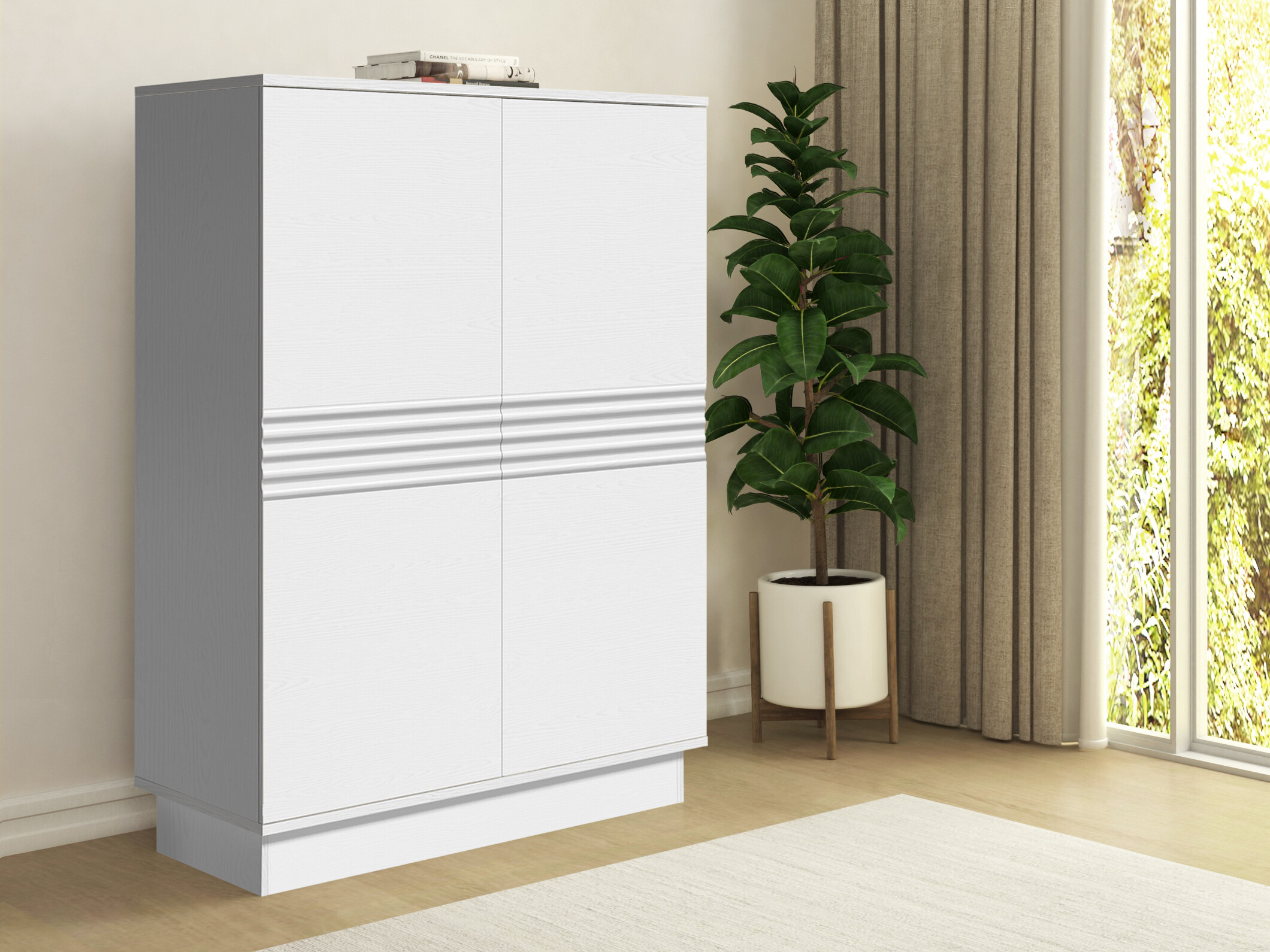 Шкаф Denton 1528 (Бял)