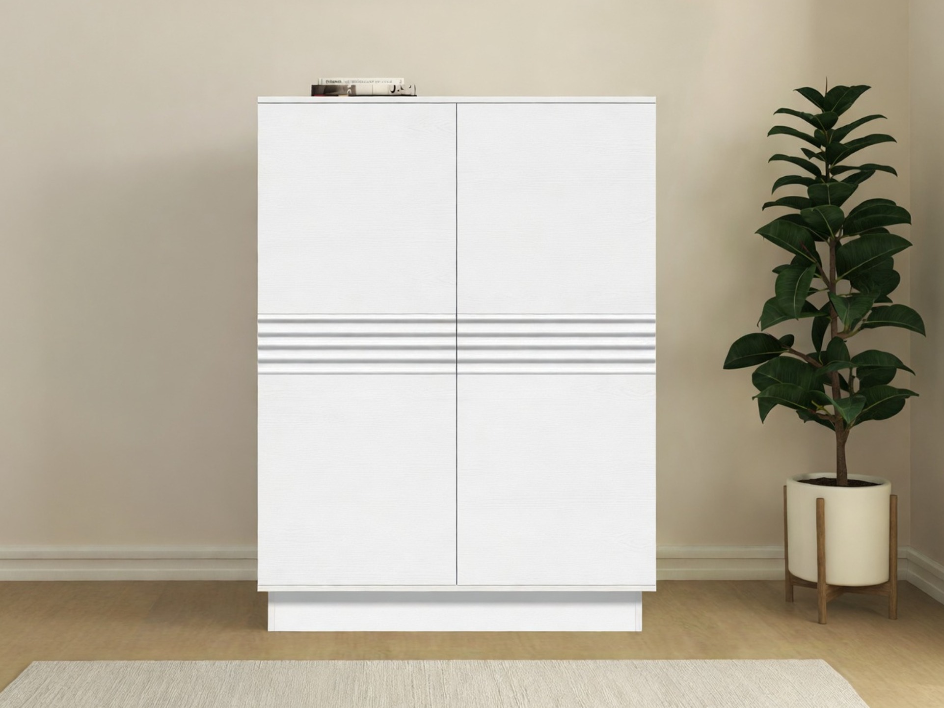 Шкаф Denton 1528 (Бял)