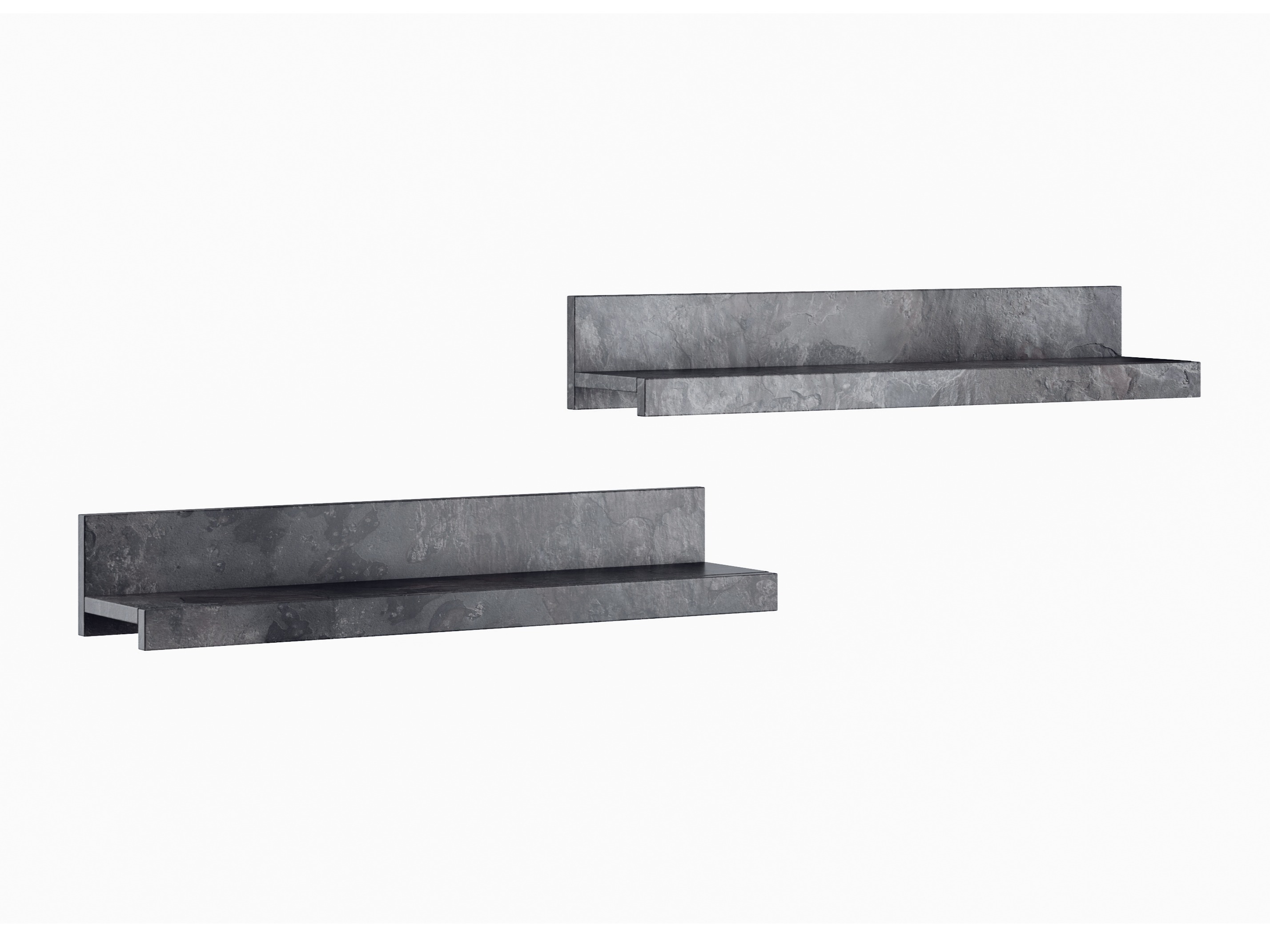 Комплект стенни етажерки Torvire 105 (Тъмен бетон)