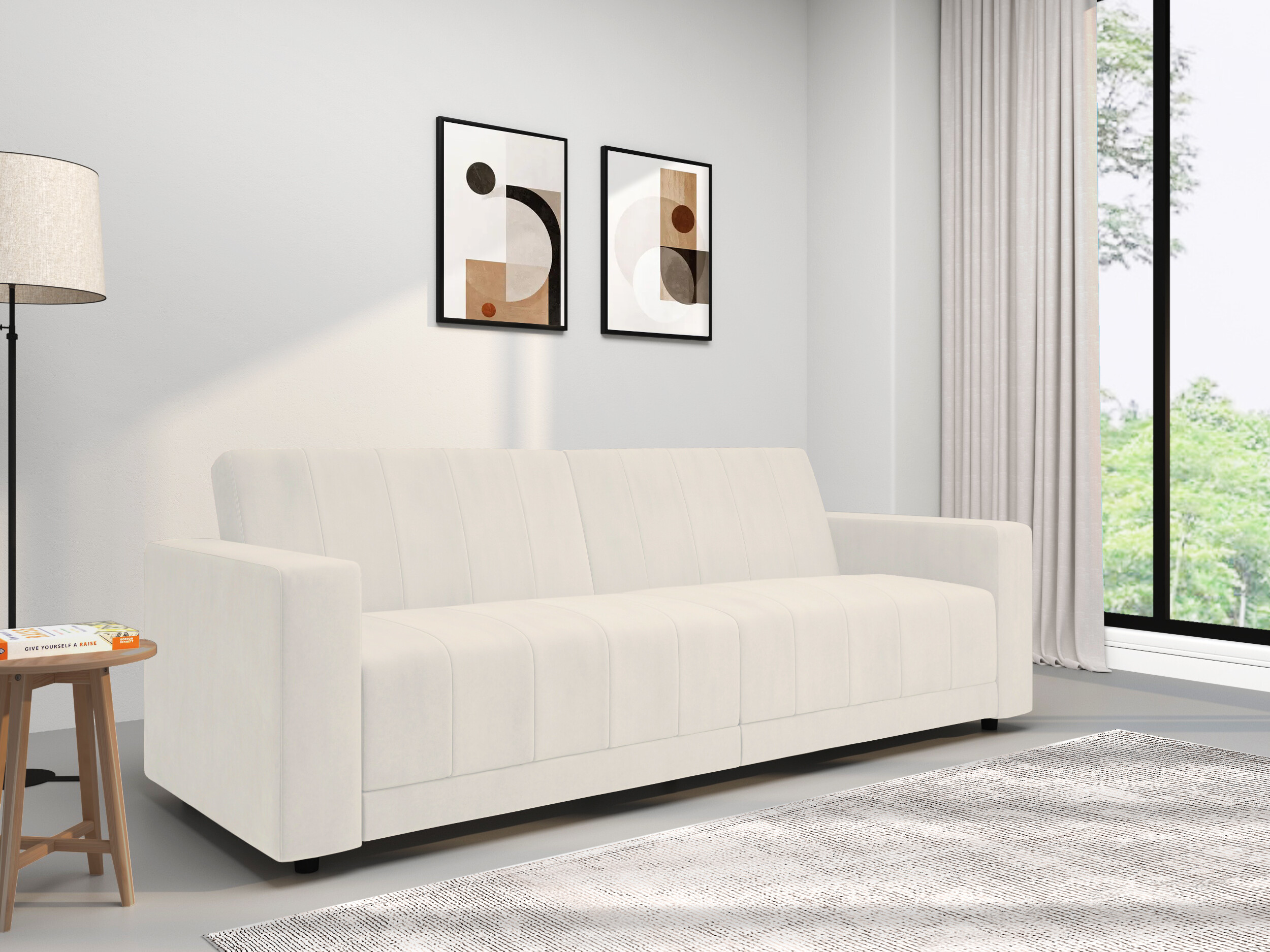 Разтегателен диван Tulsa 679 (Сметана)