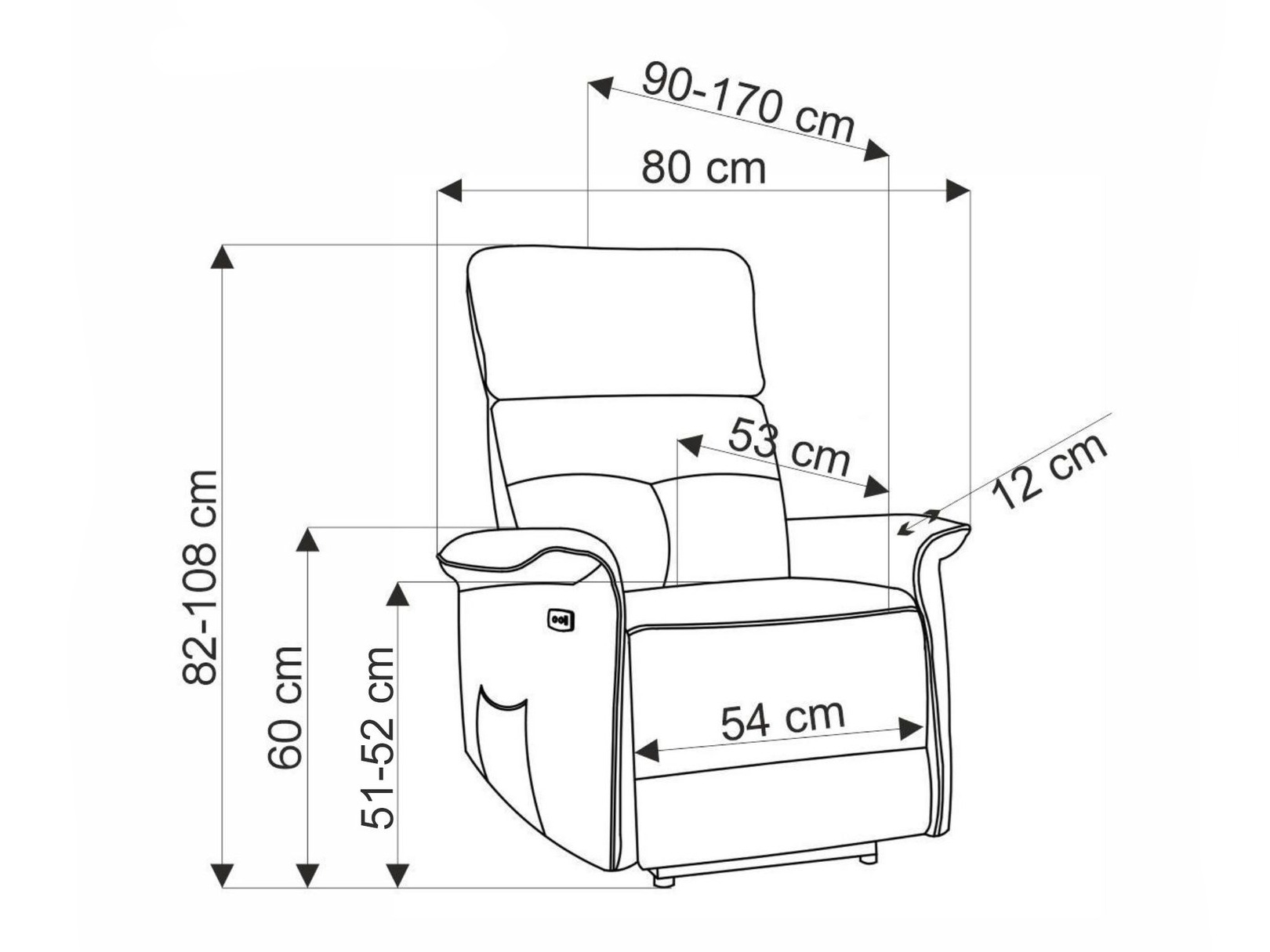 Реклайнер Houston 1979 (Сив)