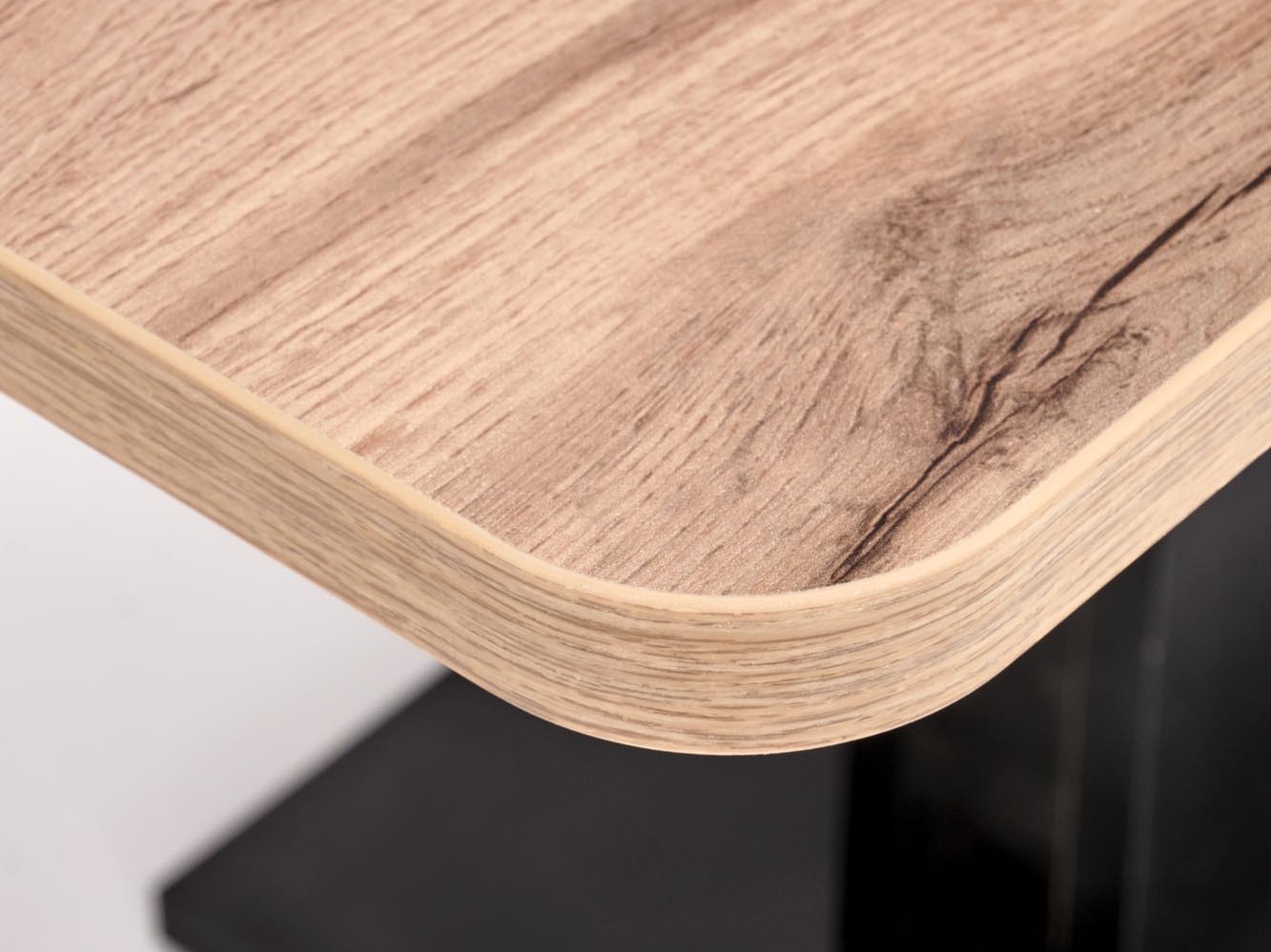 Трансформираща се масичка за кафе Houston 1253 (Дъб уотан + Черен)