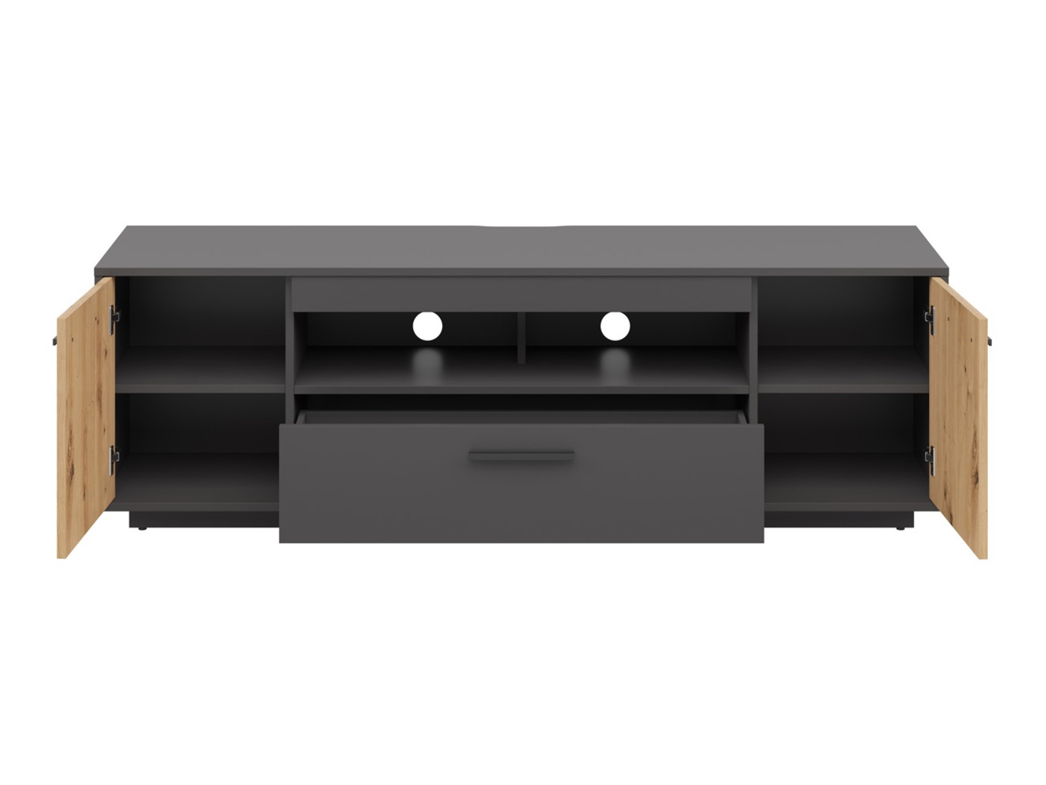 ТВ шкаф Melvelo 103 (Антрацит + Artisan дъб)