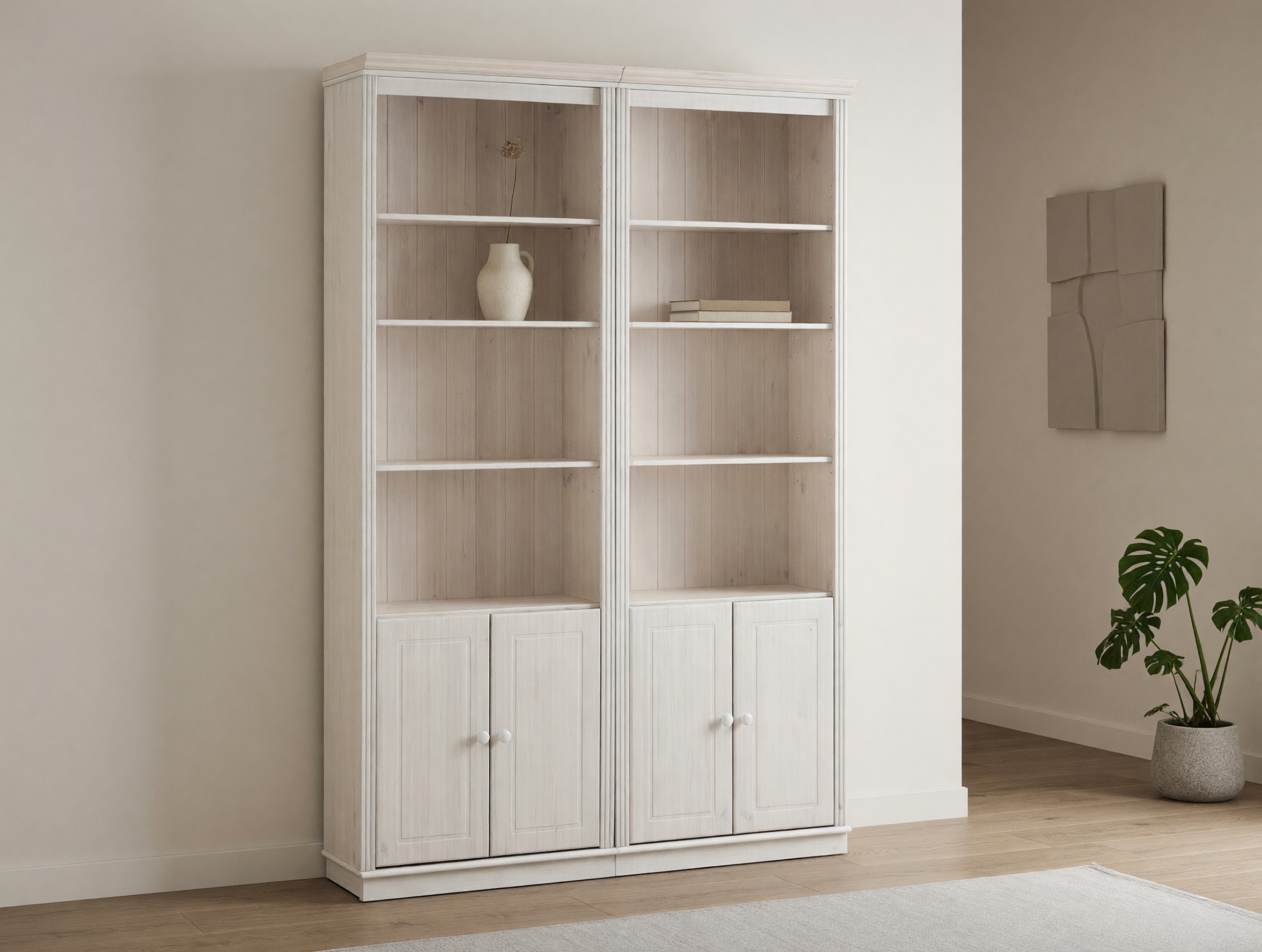 Комплект етажерки Saltoro 115 (Бял)