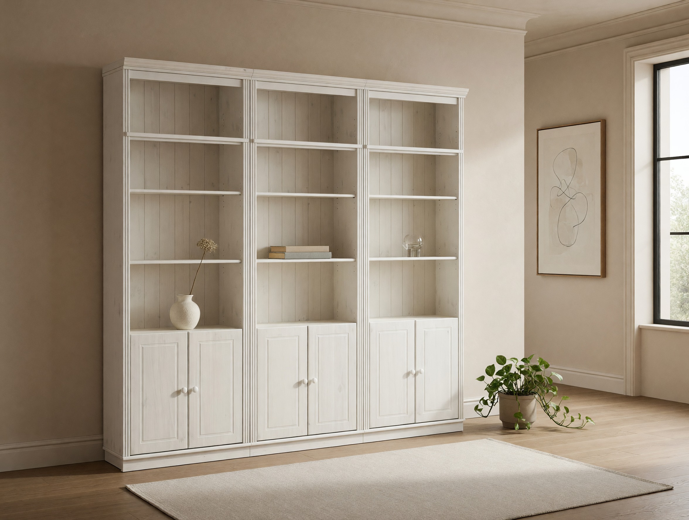 Комплект етажерки Saltoro 117 (Бял)