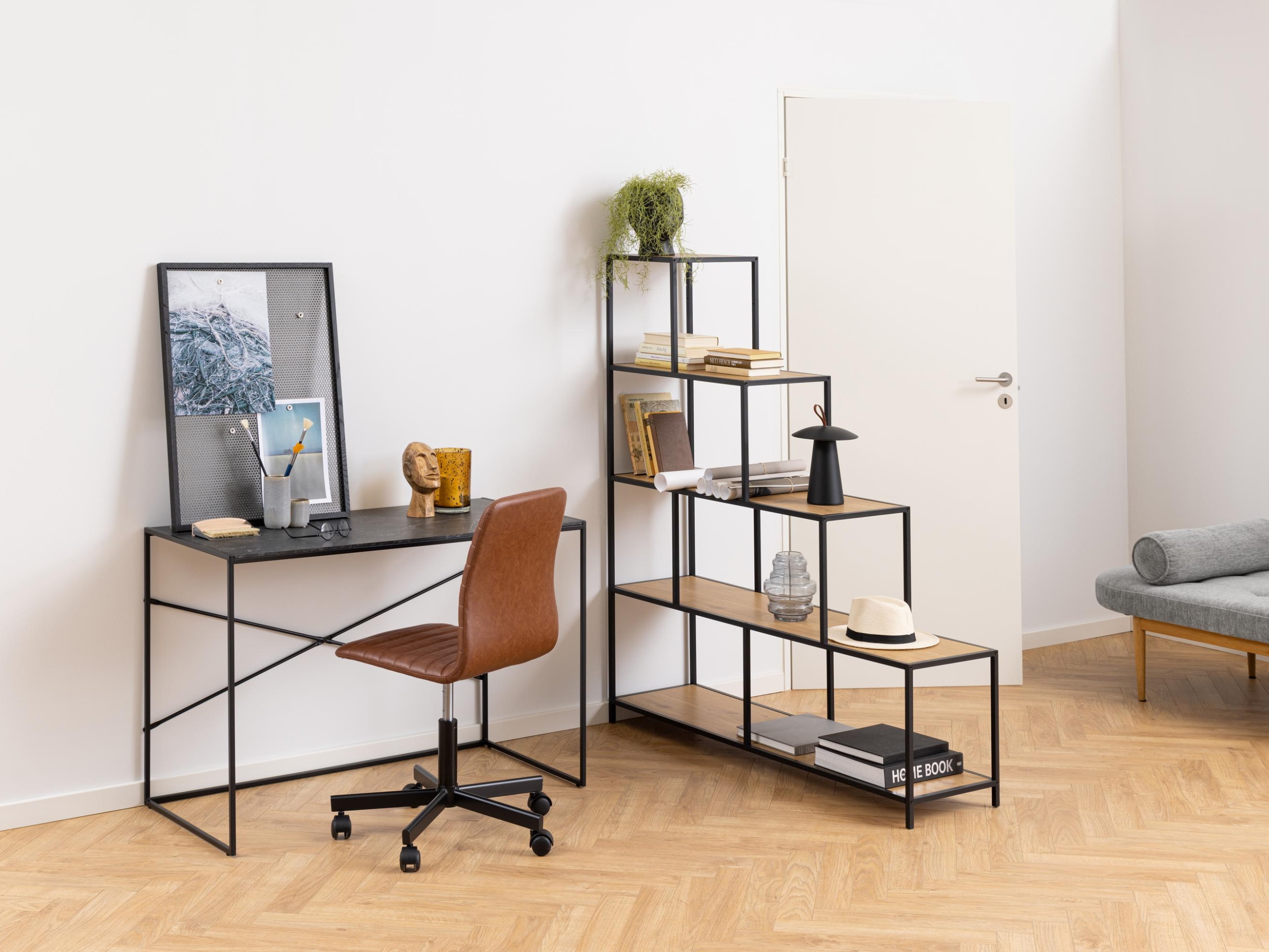 Етажерка Norsica Sevferi 153 (Черен + Див дъб)