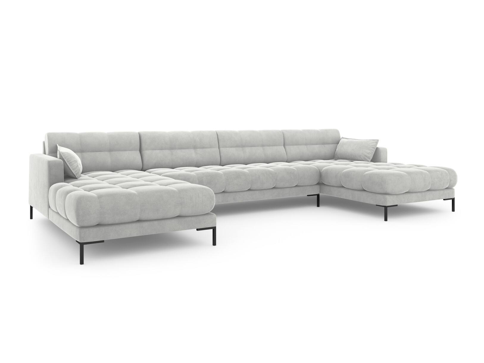 Ъглов диван Lormelo 115 (Malia Сребро)