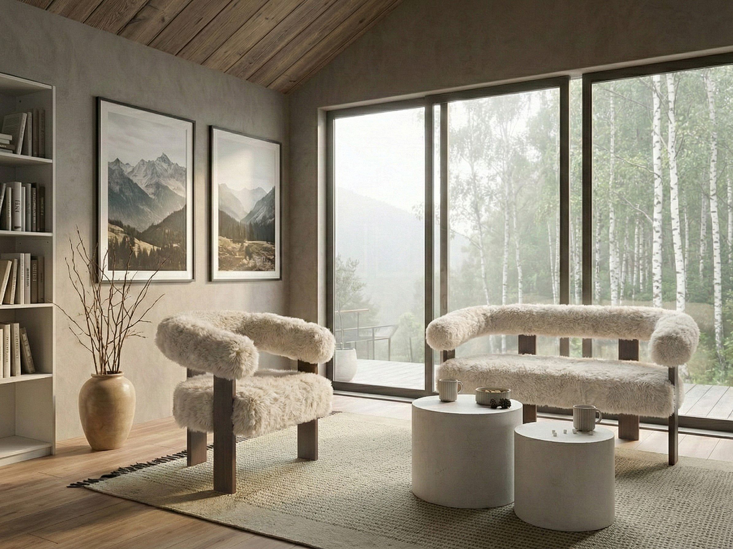 Фотьойл Berwyn 3264 (Бял + Тъмнокафяв)