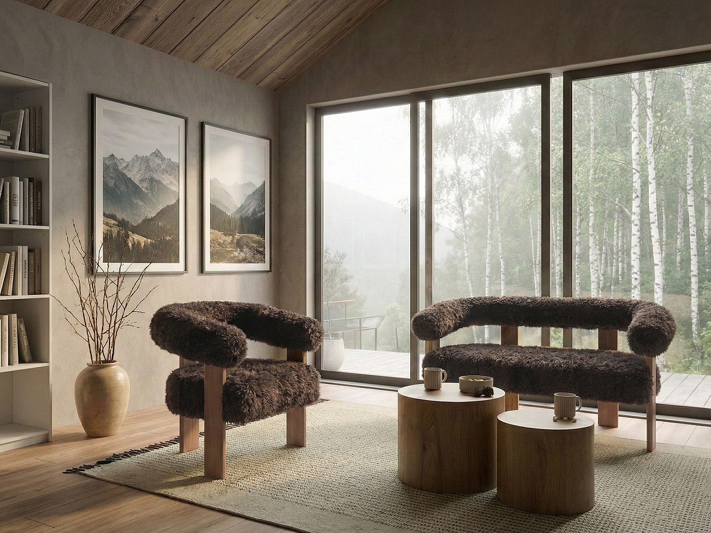 Фотьойл Berwyn 3264 (Тъмнокафяв + Светлокафяво)