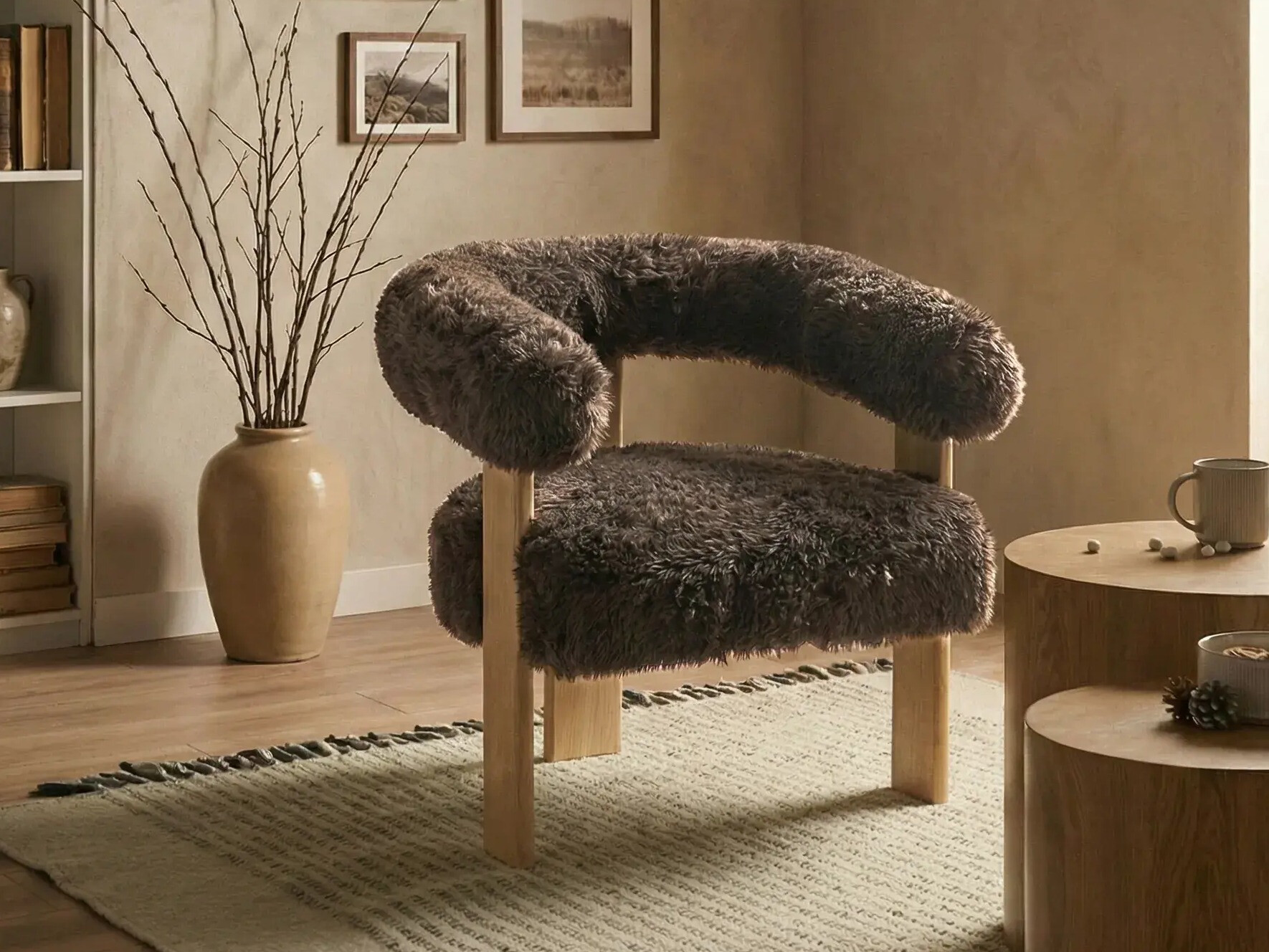 Фотьойл Berwyn 3264 (Тъмнокафяв + Светлокафяво)