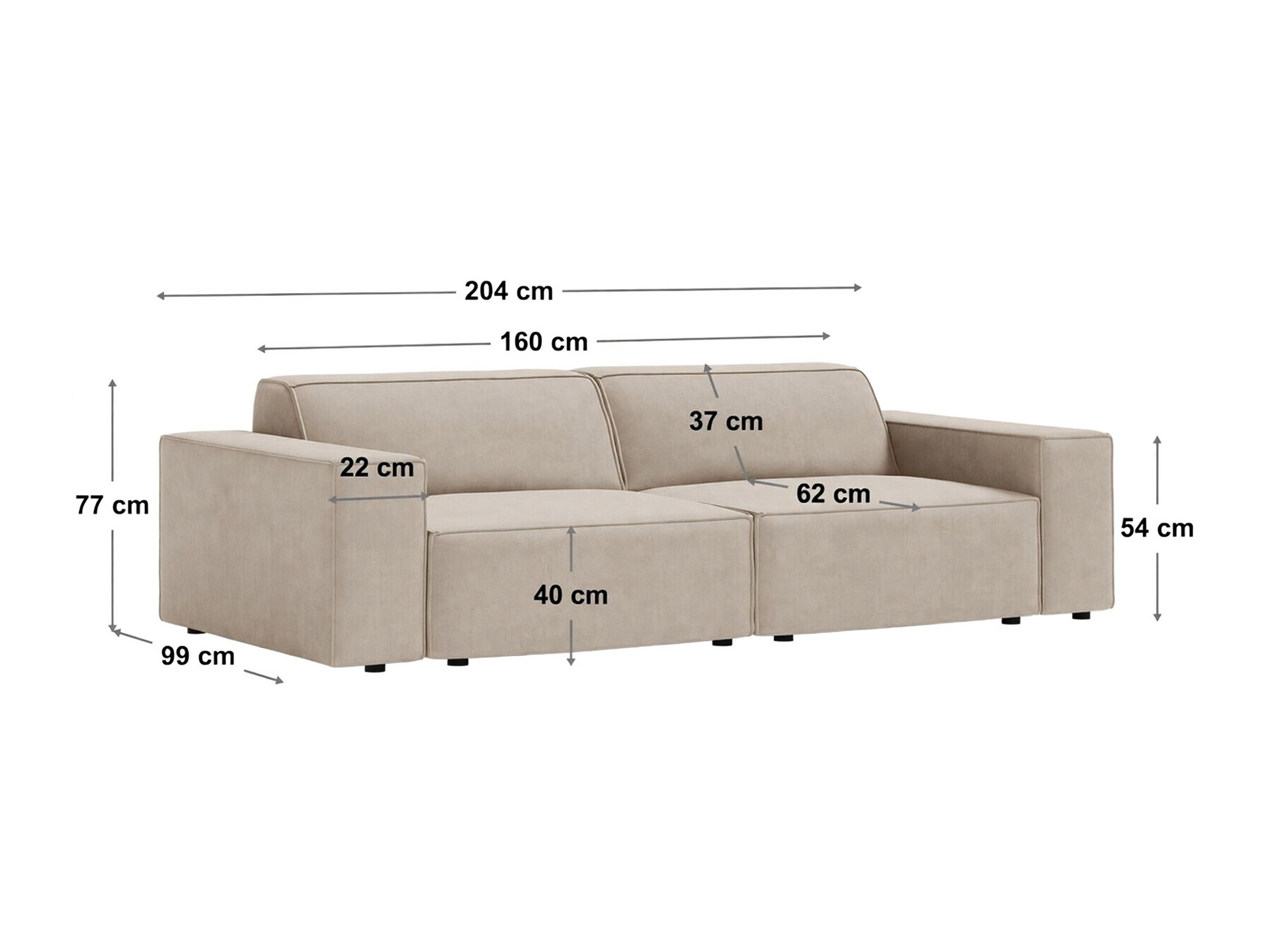 Диван Lomcalu 114 (PLUSH CREAM)