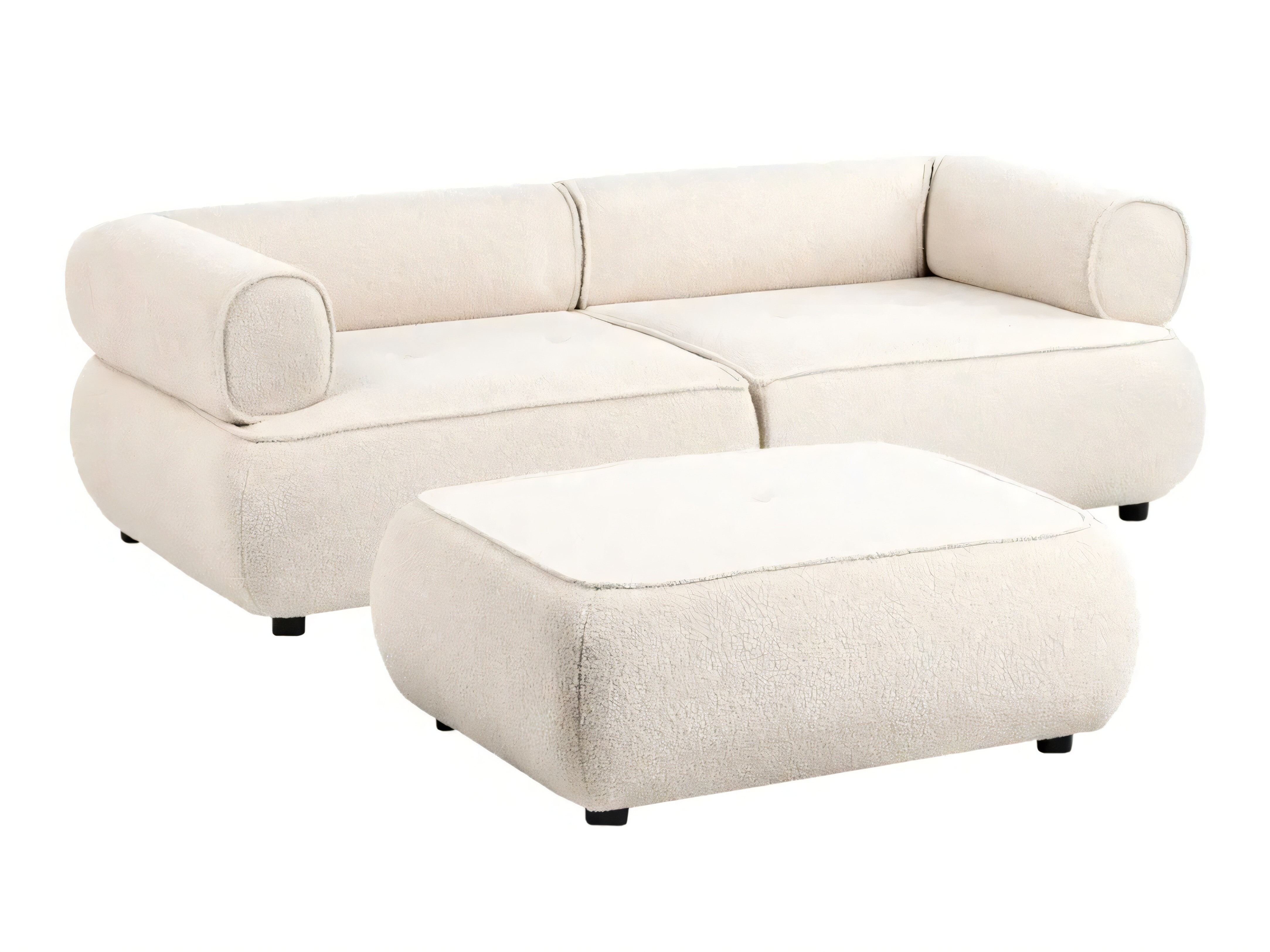 Комплект мека мебел Berwyn 3266 (Бял)