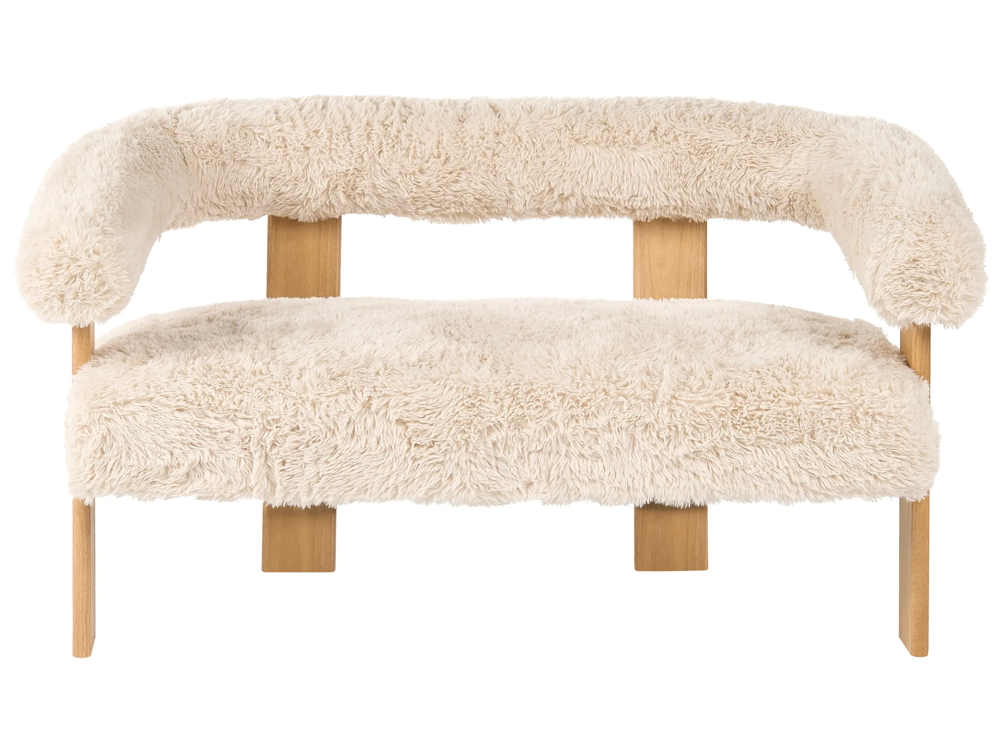 Комплект мека мебел Berwyn 3269 (Бял + Светлокафяво)