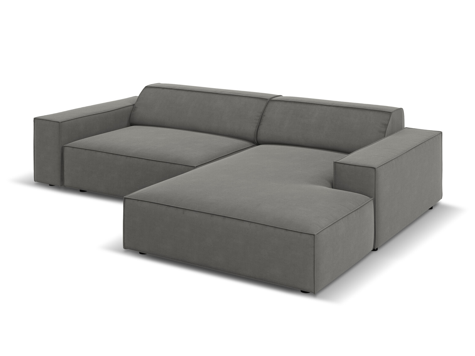 Ъглов диван Lomcalu 116 (PLUSH GREY)