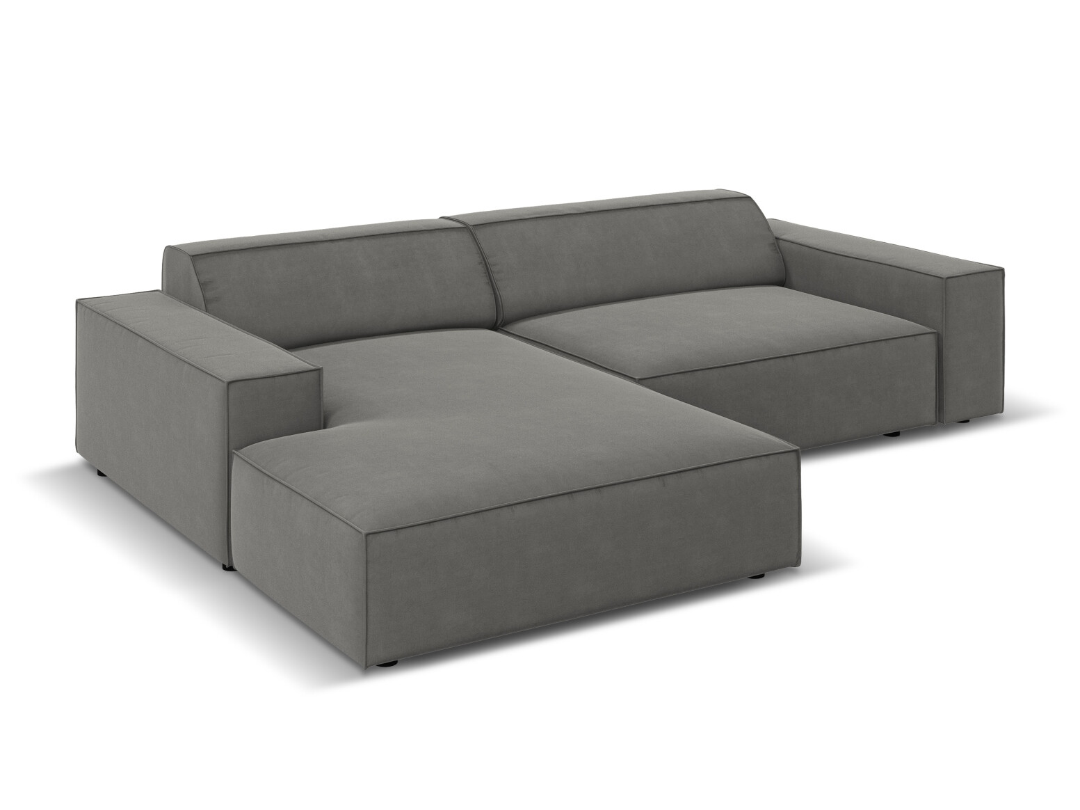 Ъглов диван Lomcalu 116 (PLUSH GREY)
