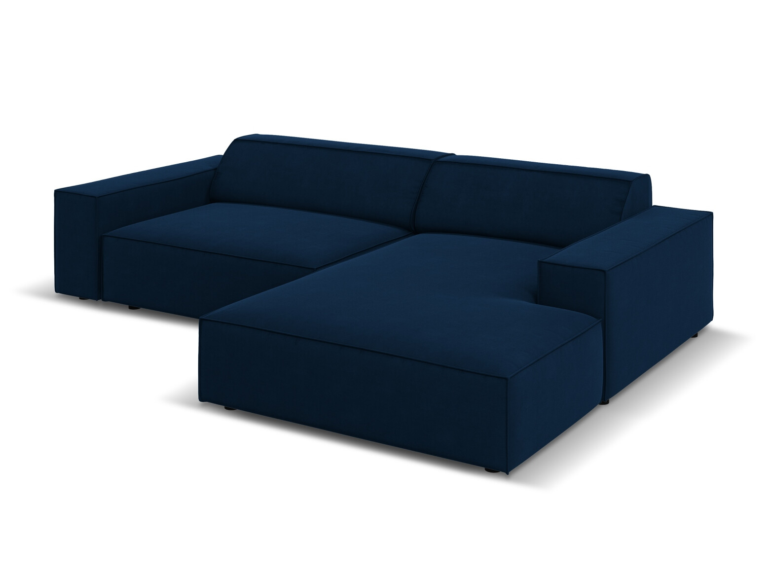 Ъглов диван Lomcalu 116 (PLUSH NAVY)