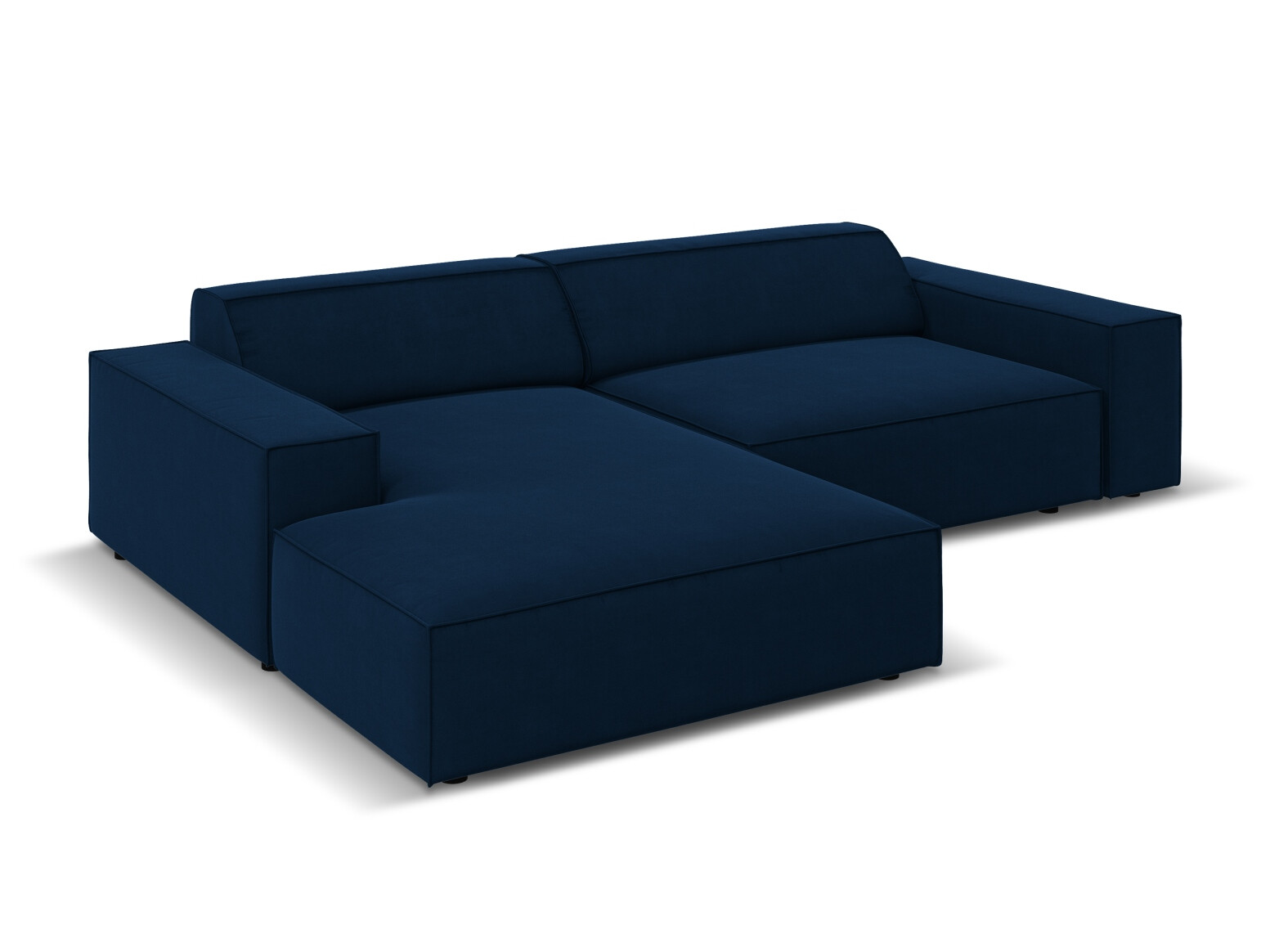 Ъглов диван Lomcalu 116 (PLUSH NAVY)