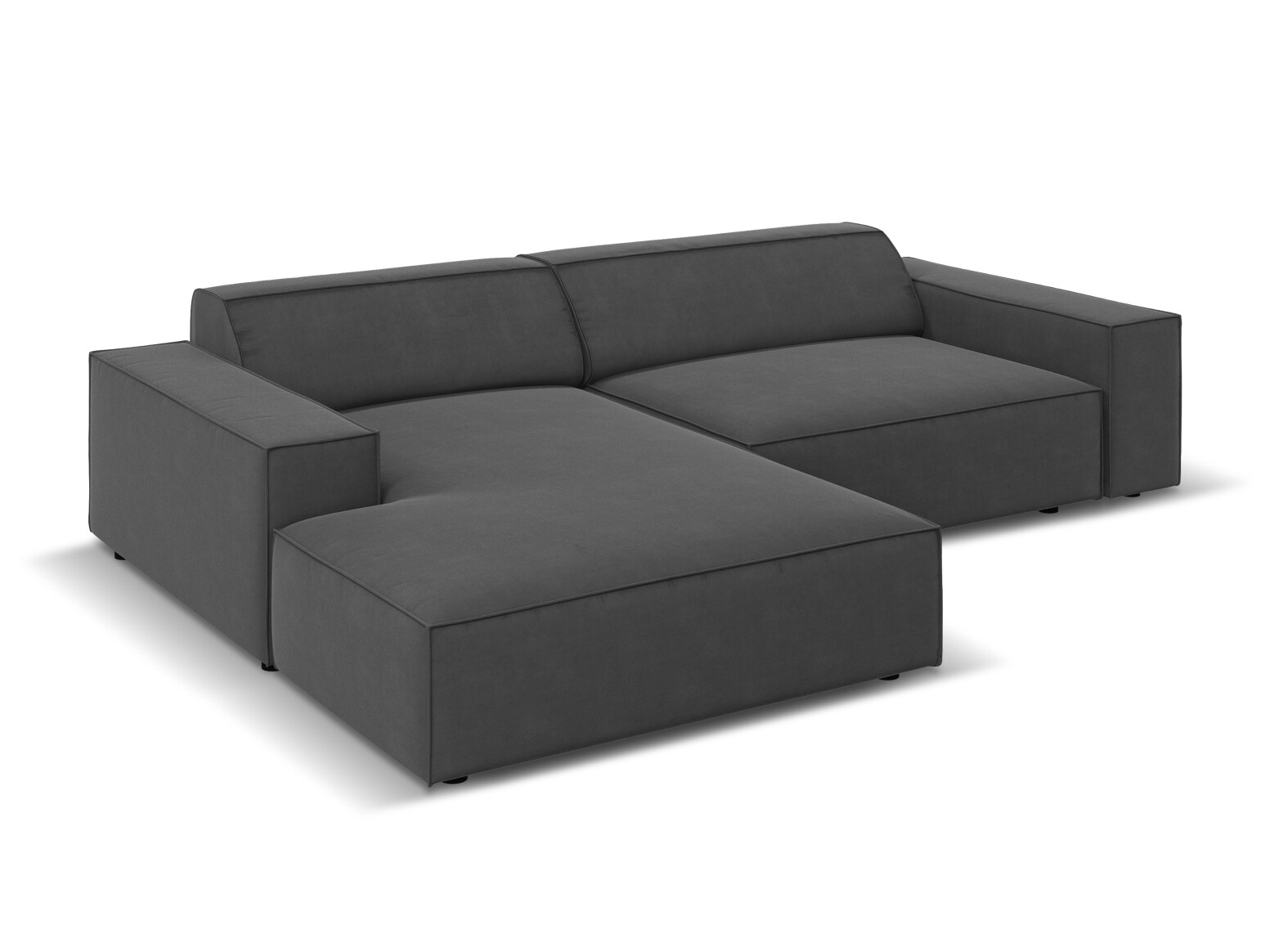 Ъглов диван Lomcalu 116 (PLUSH STEEL)