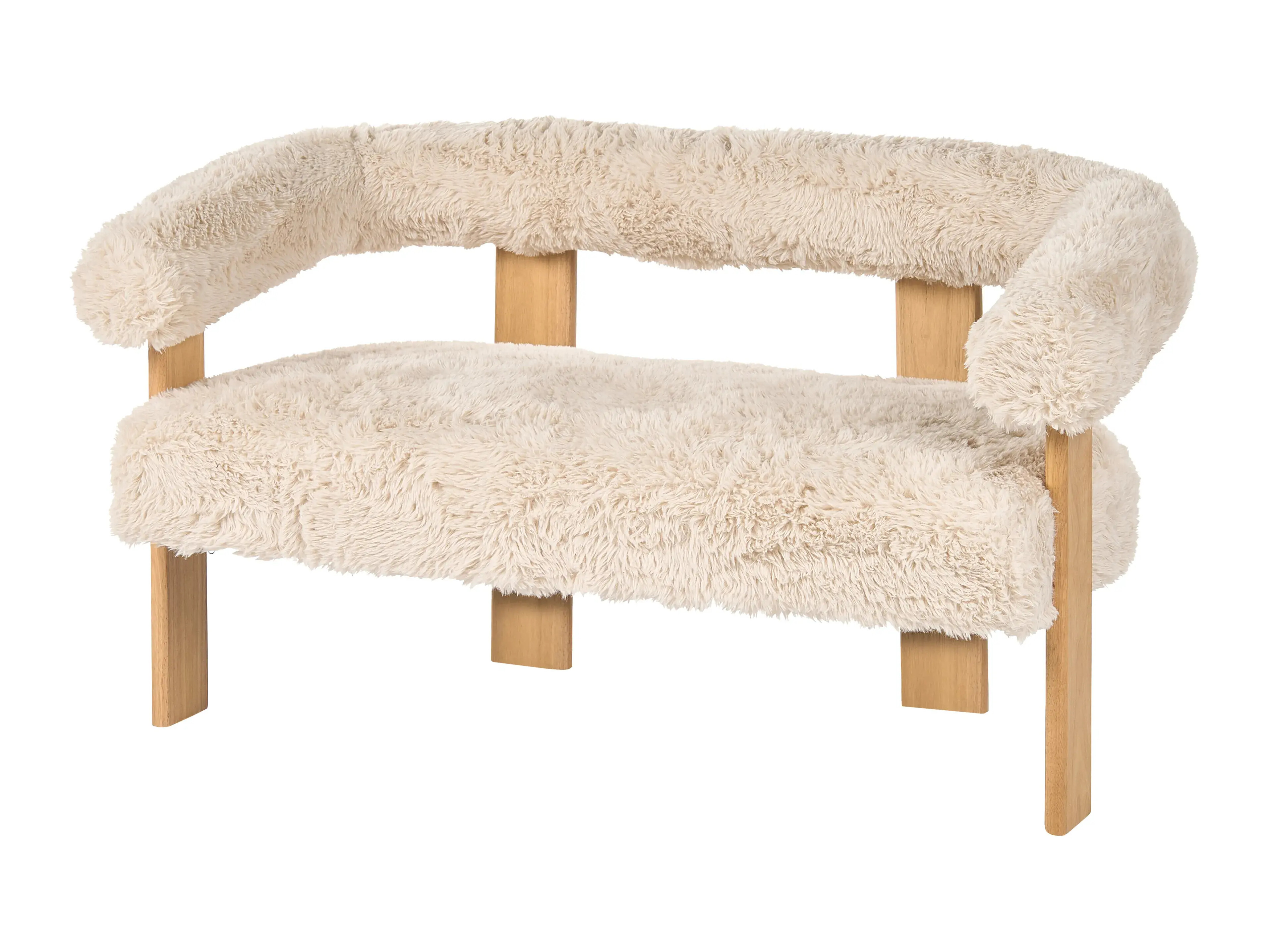 Комплект мека мебел Berwyn 3269 (Бял + Светлокафяво)