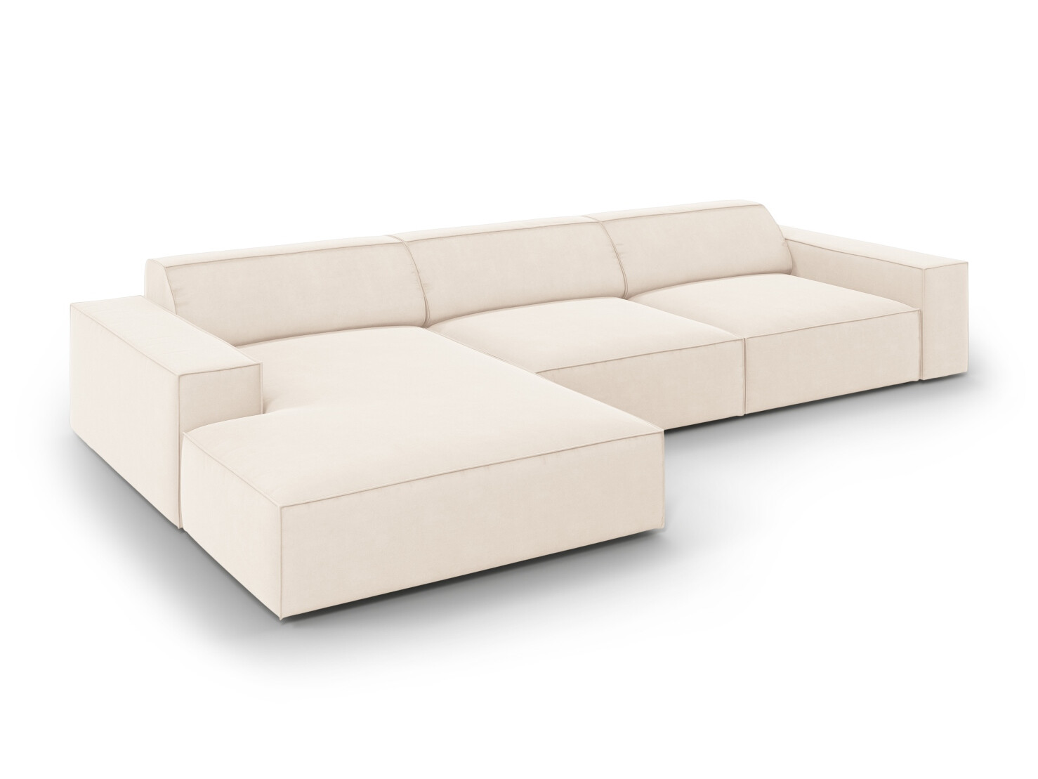 Ъглов диван Lomcalu 117 (PLUSH CREAM)