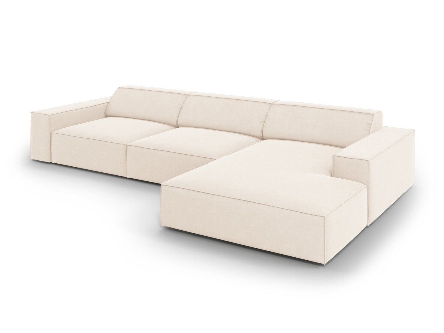 Ъглов диван Lomcalu 117 (PLUSH CREAM)