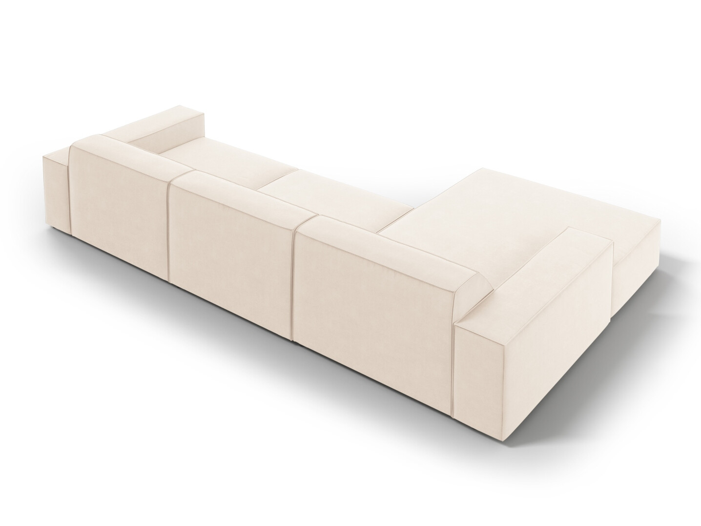 Ъглов диван Lomcalu 117 (PLUSH CREAM)