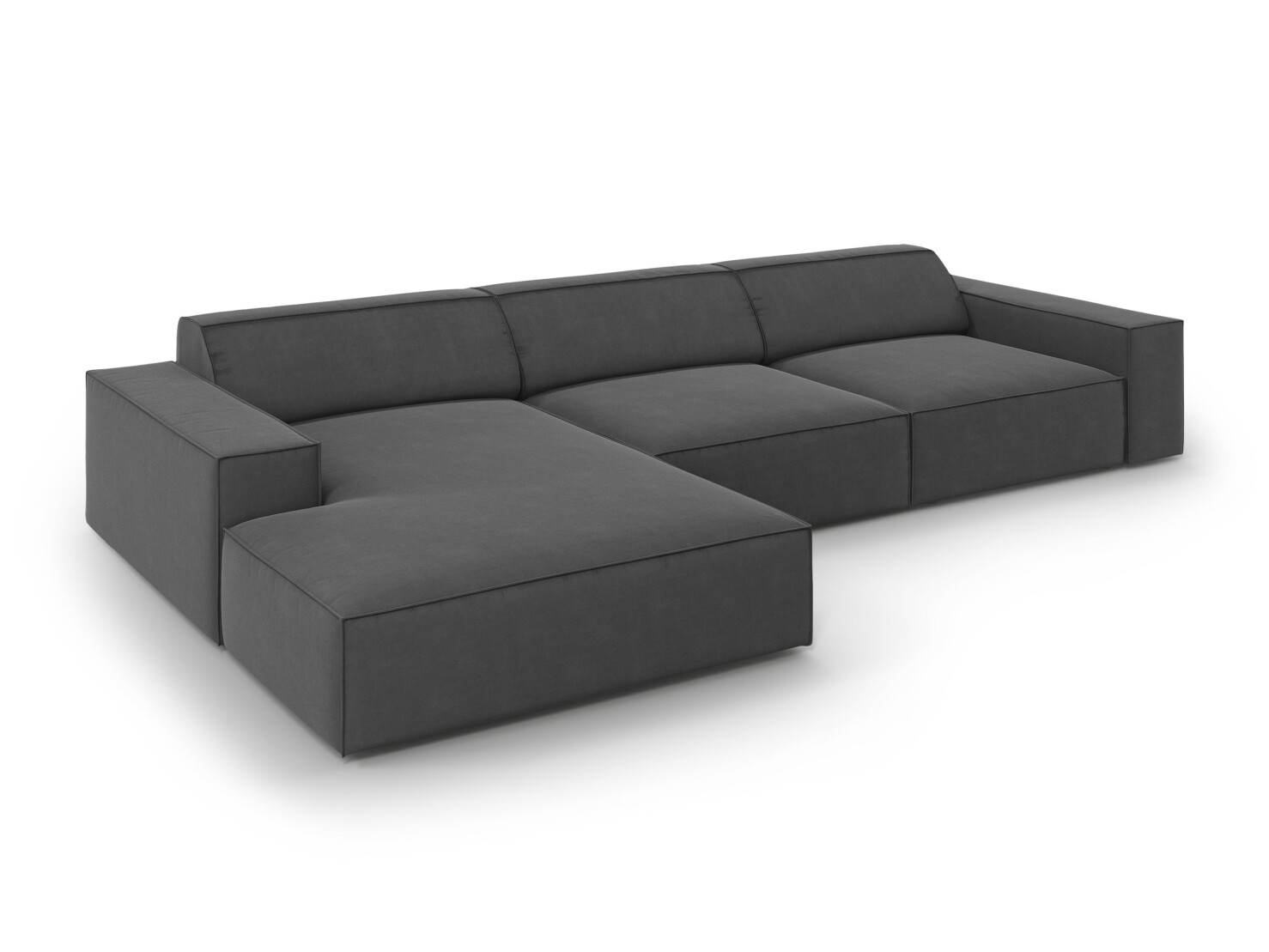 Ъглов диван Lomcalu 117 (PLUSH STEEL)