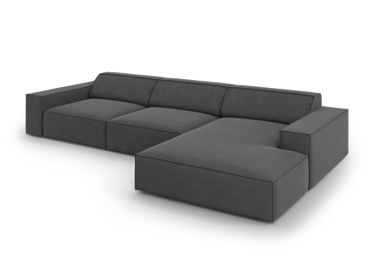 Ъглов диван Lomcalu 117 (PLUSH STEEL)