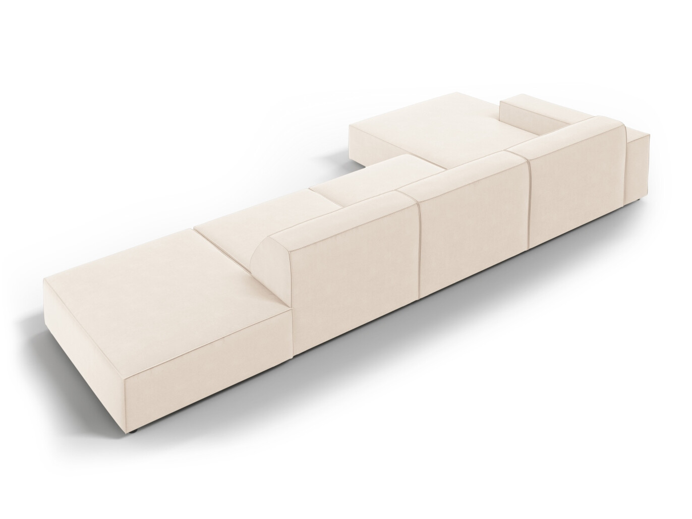 Ъглов диван Lomcalu 118 (PLUSH CREAM)
